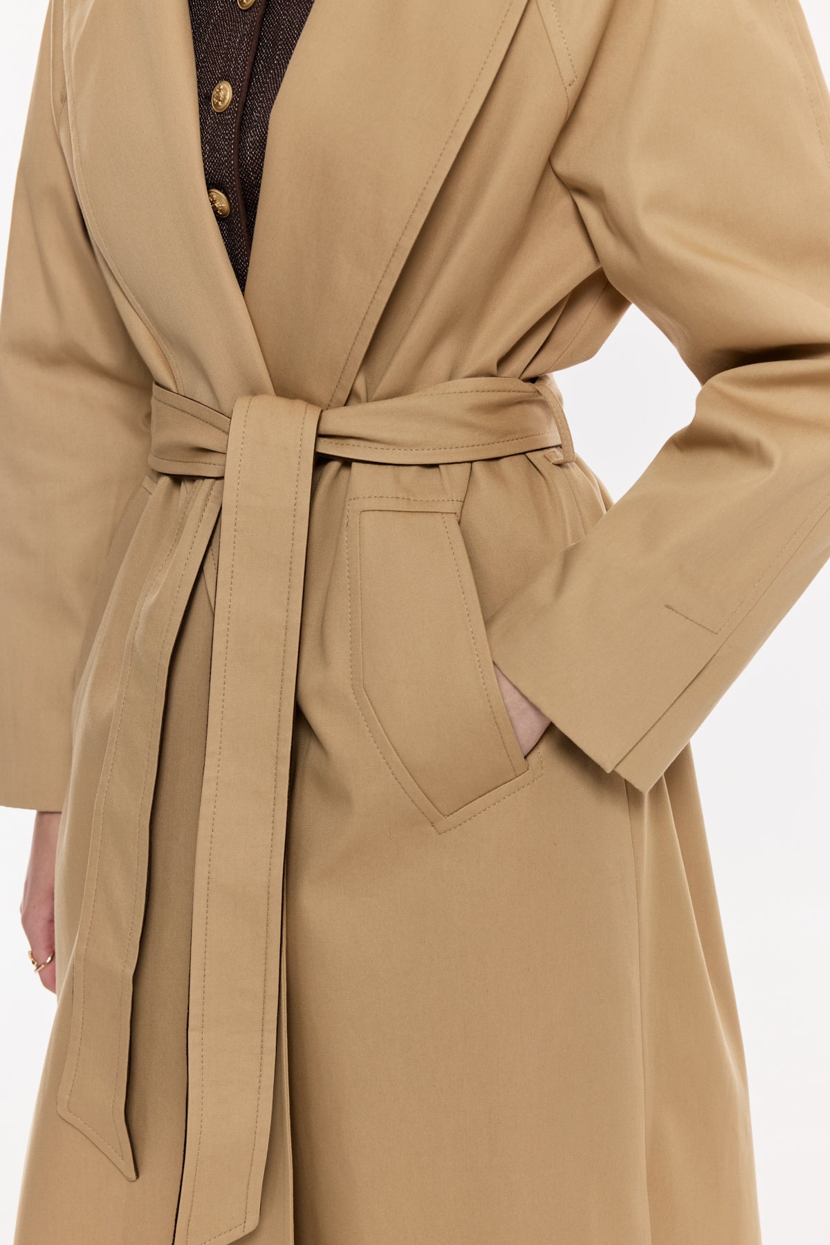 Klasik Kuşaklı Trençkot