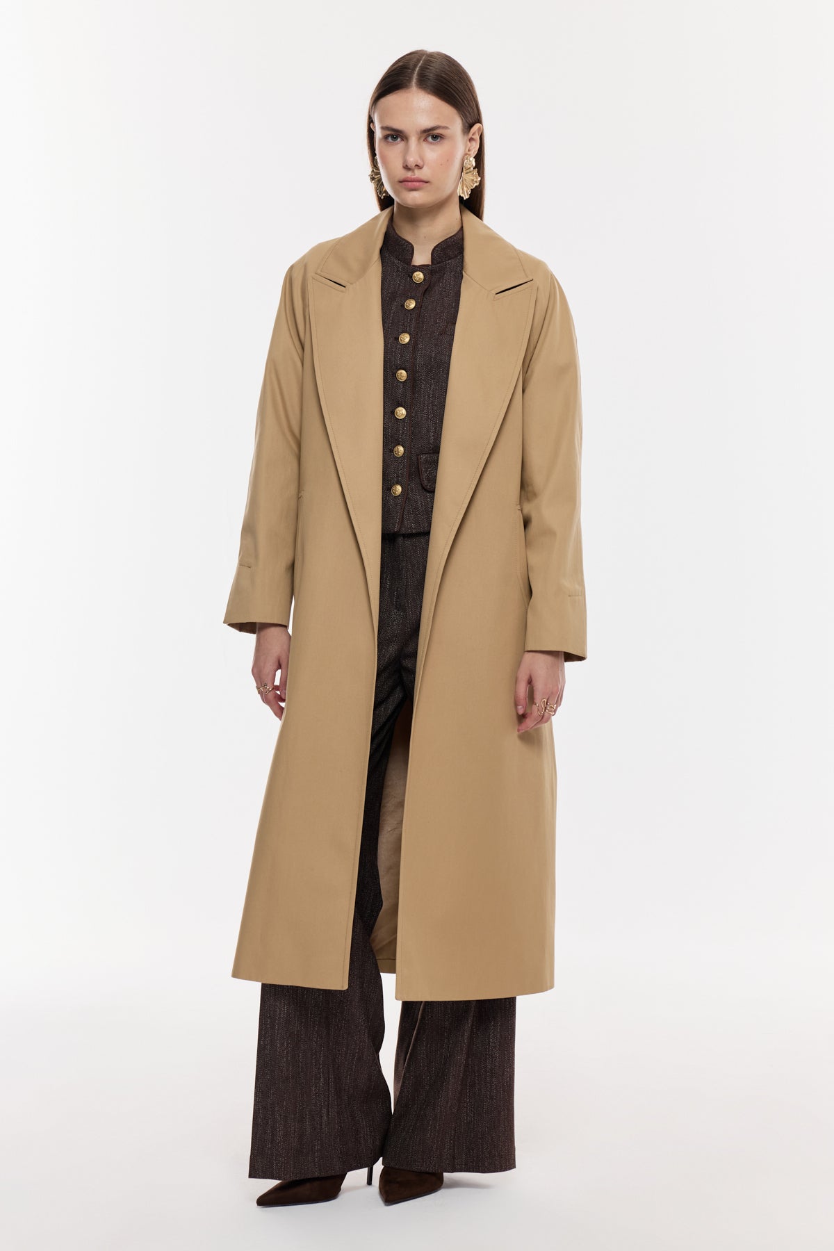 Klasik Kuşaklı Trençkot