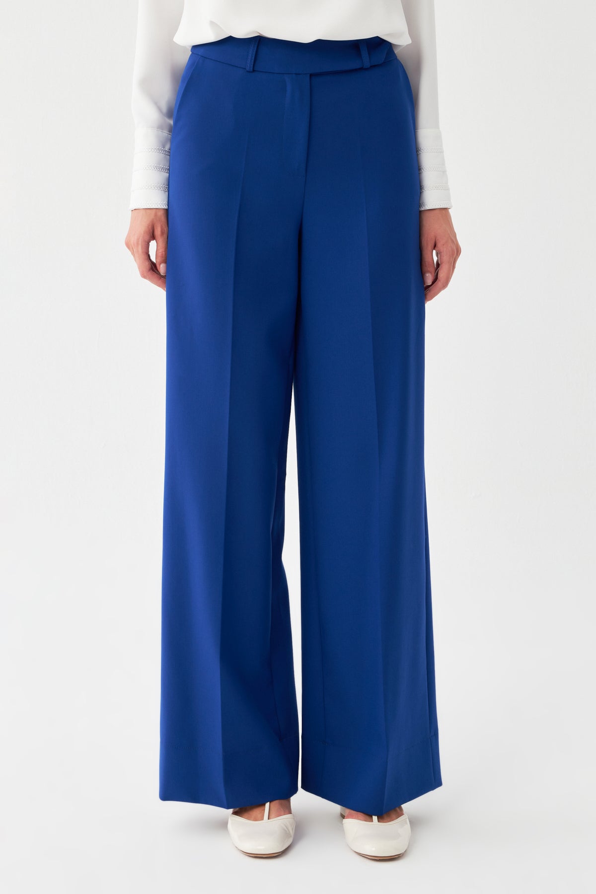 Yüksek Bel Geniş Paça Pantolon