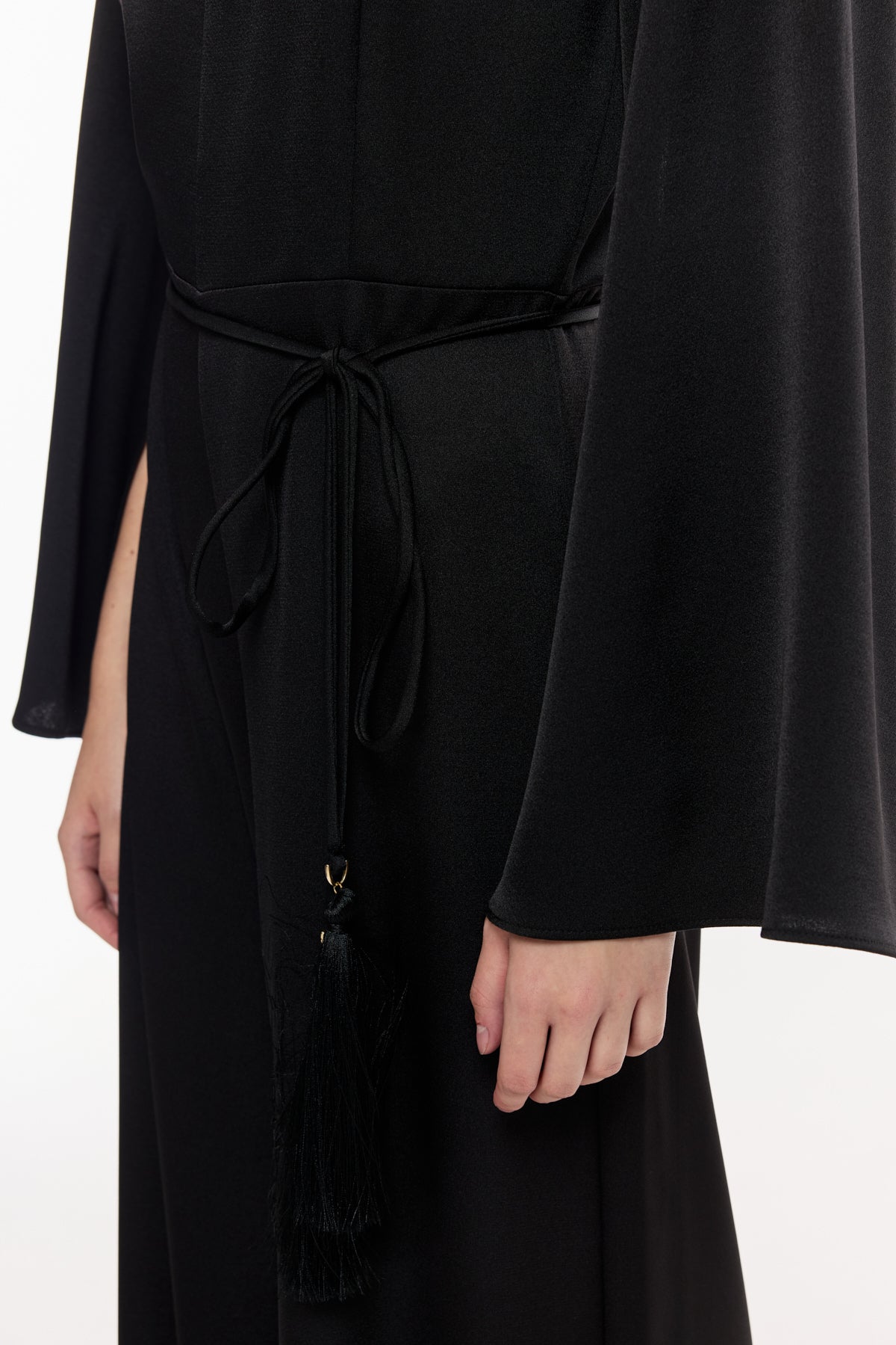 Gold Detaylı Kuşaklı Şık Tulum