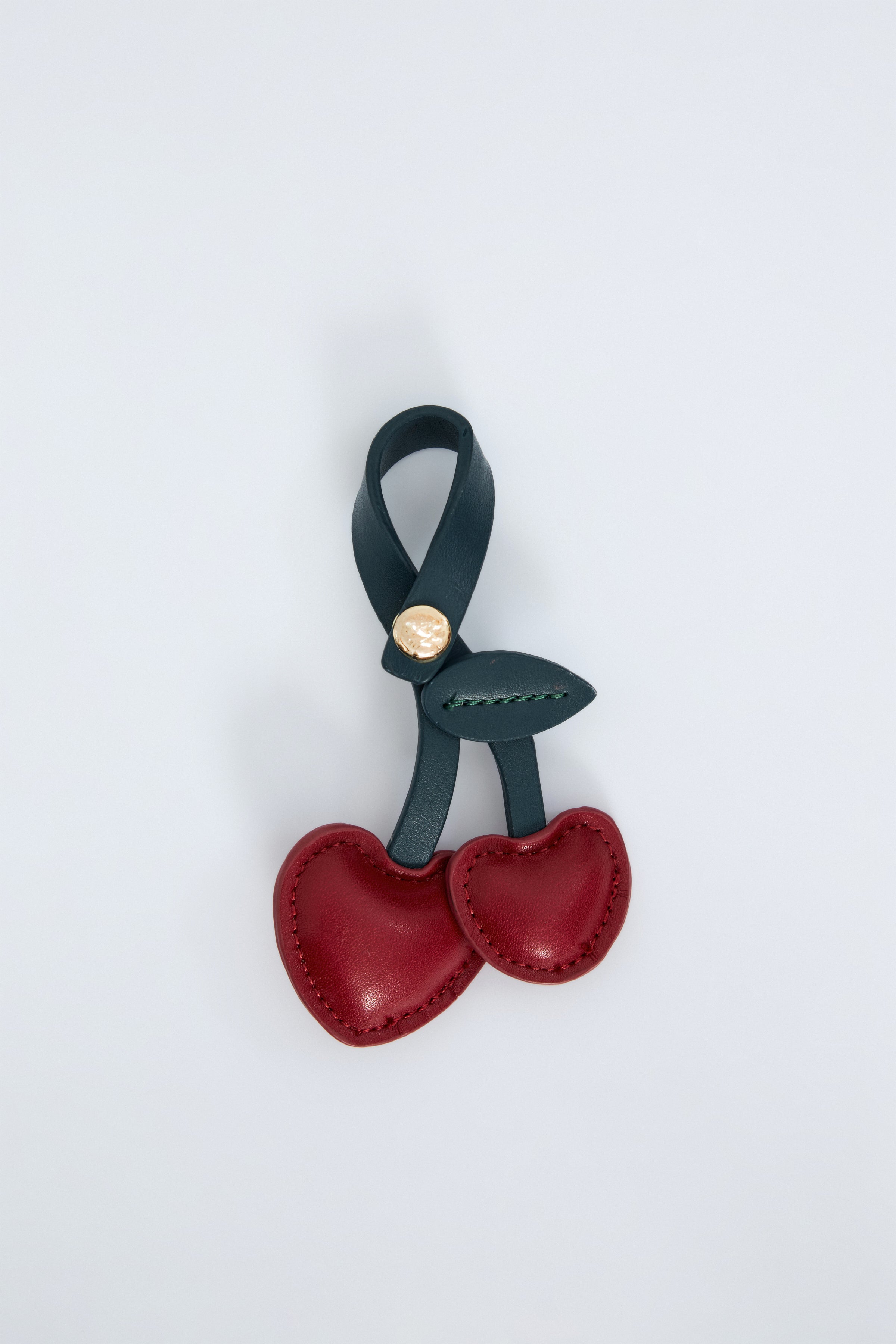 Bordo Kalp Detaylı Charm