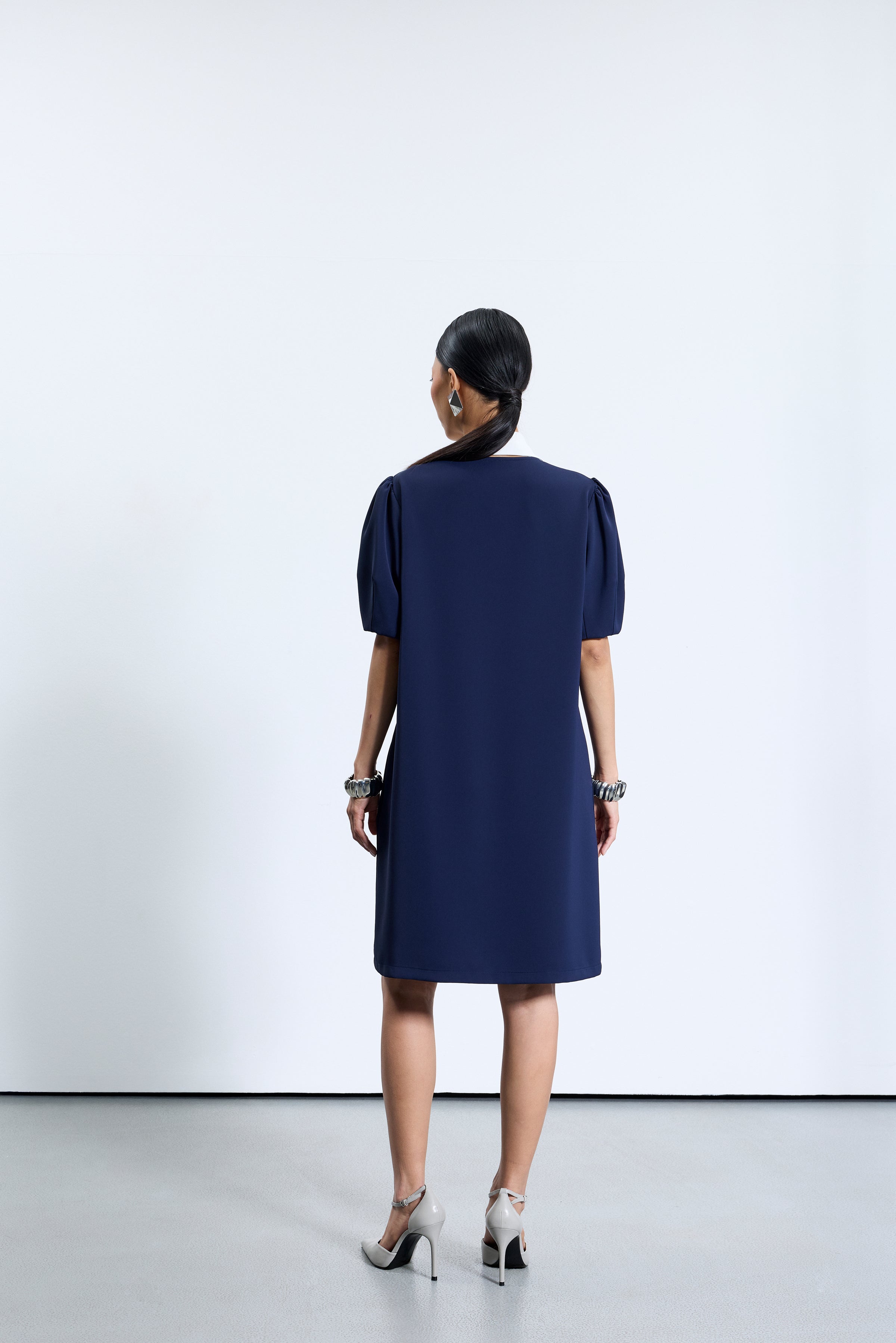 4710 Lacivert Elbise