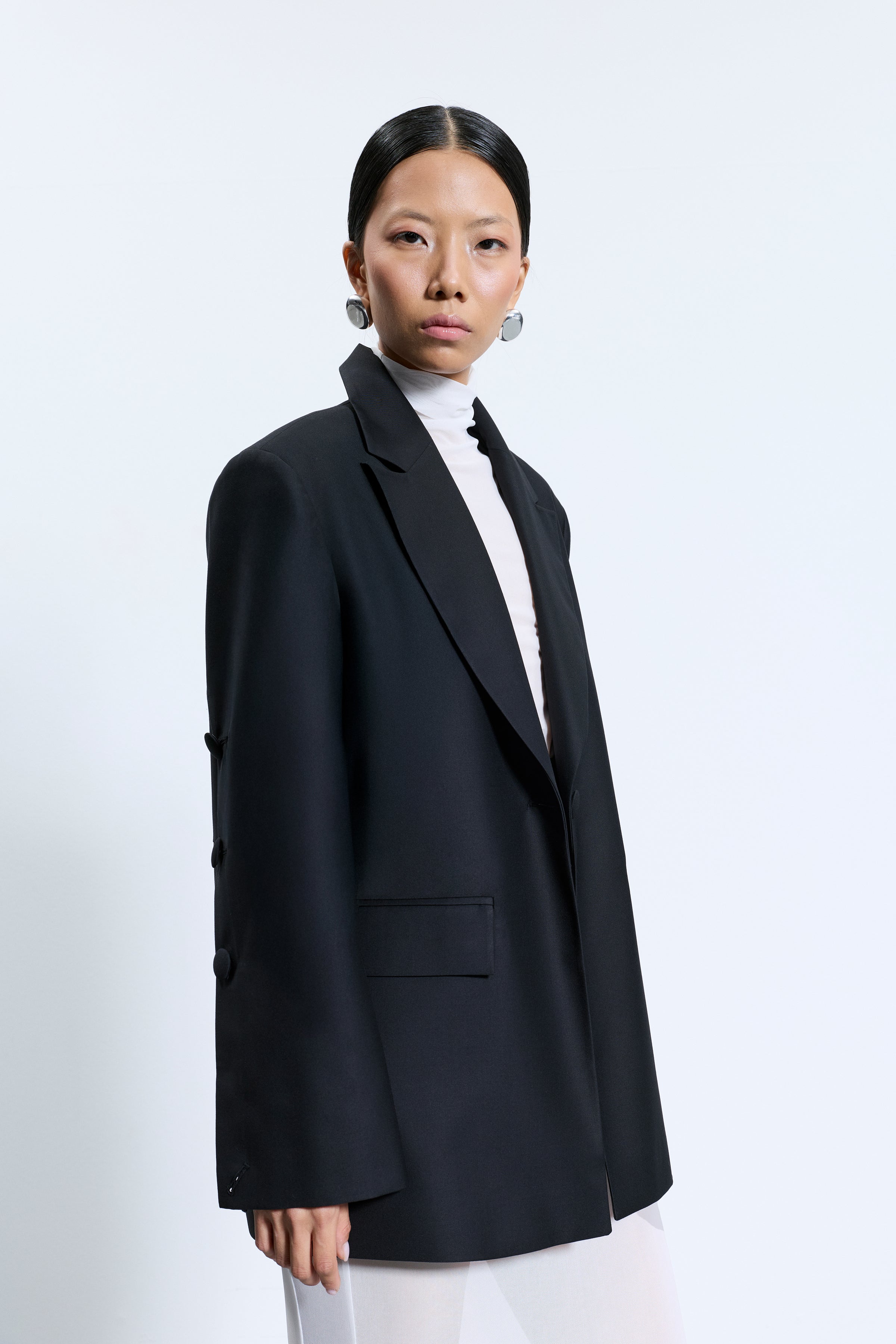 6714 Beyaz Tül Bluz