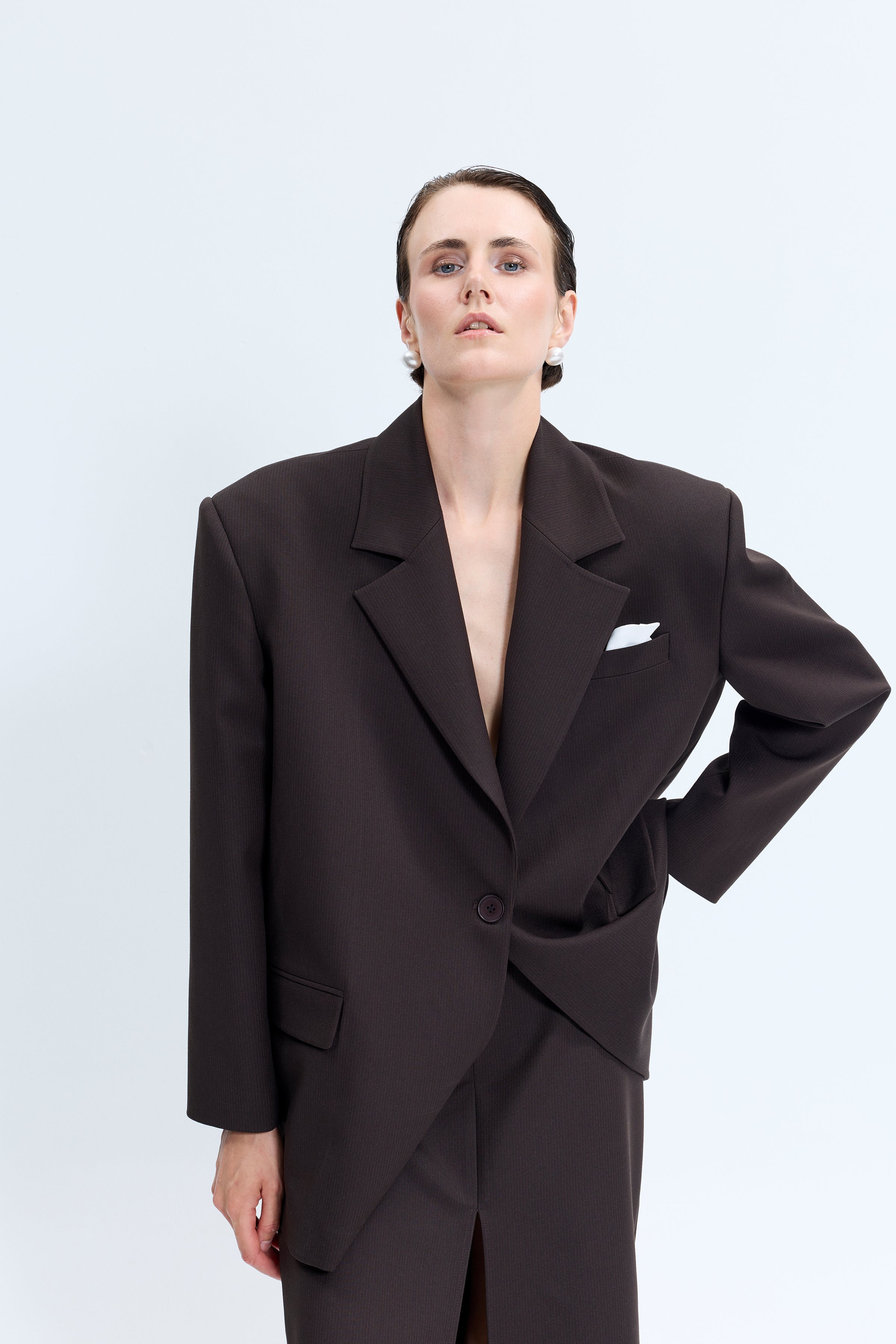 1717 Kahverengi Ceket