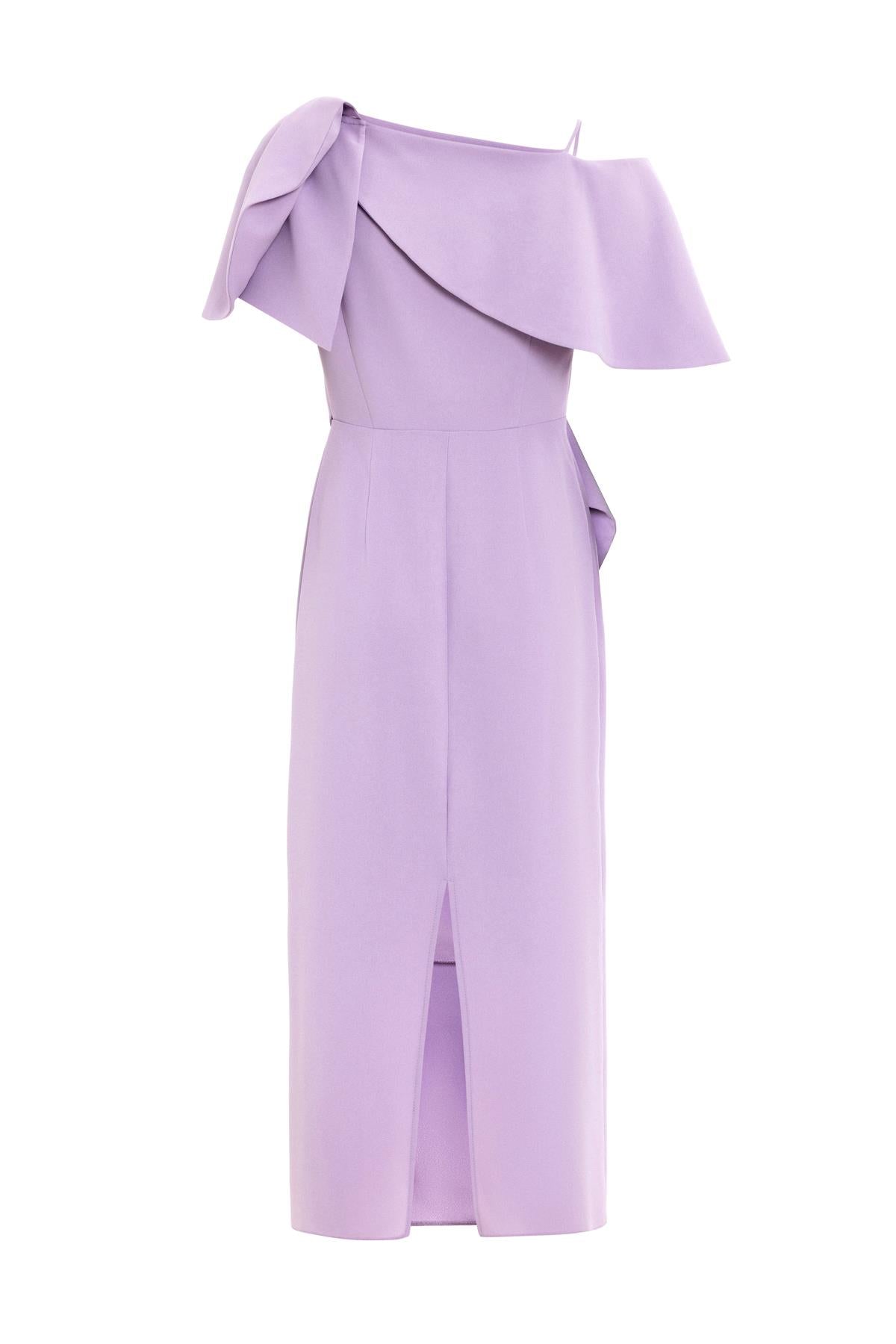 AÇIK OMUZ KUŞAKLI ELBİSE 26W40808