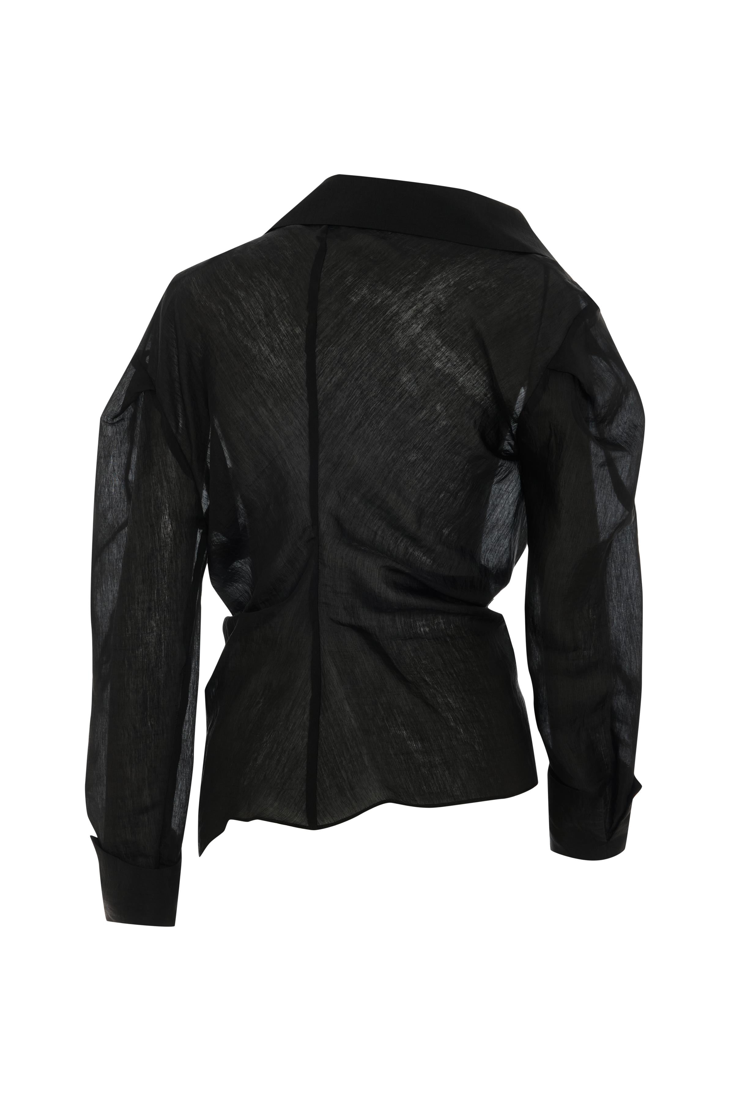 ASİMETRİK DÜĞMELİ BLUZ 26W10818