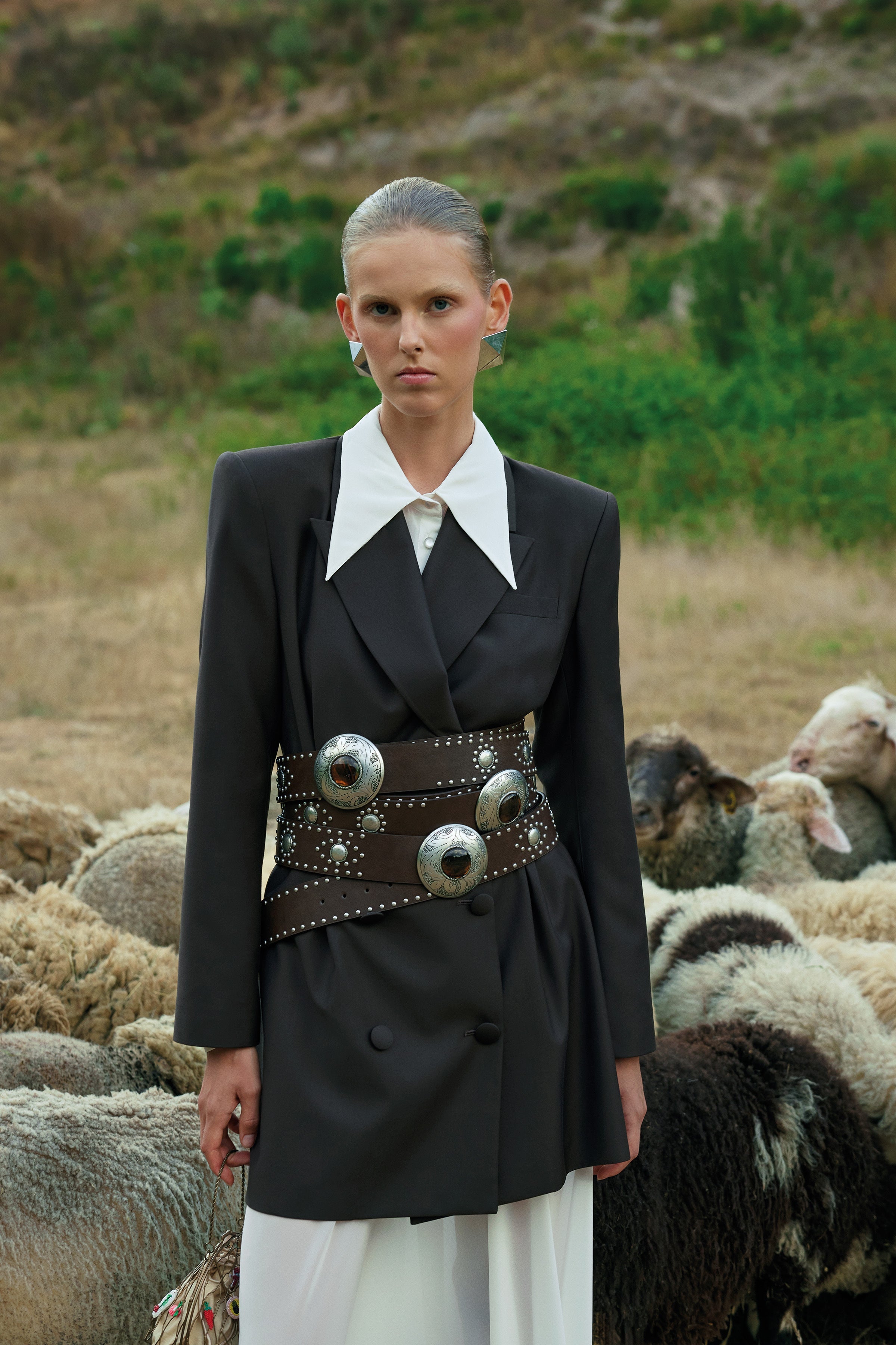 1706 Kahve Ceket Elbise