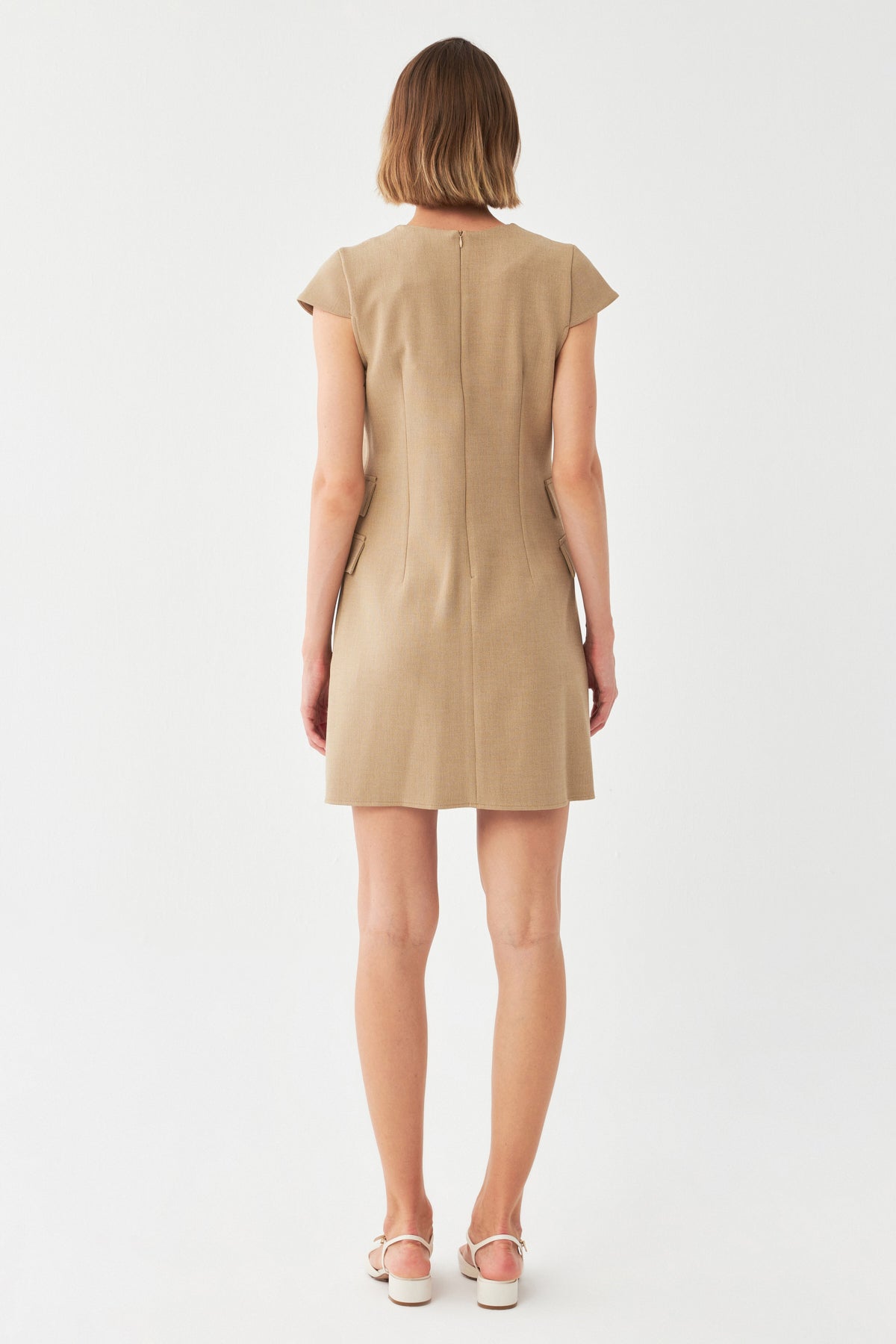 Bisiklet Yaka Mini Elbise