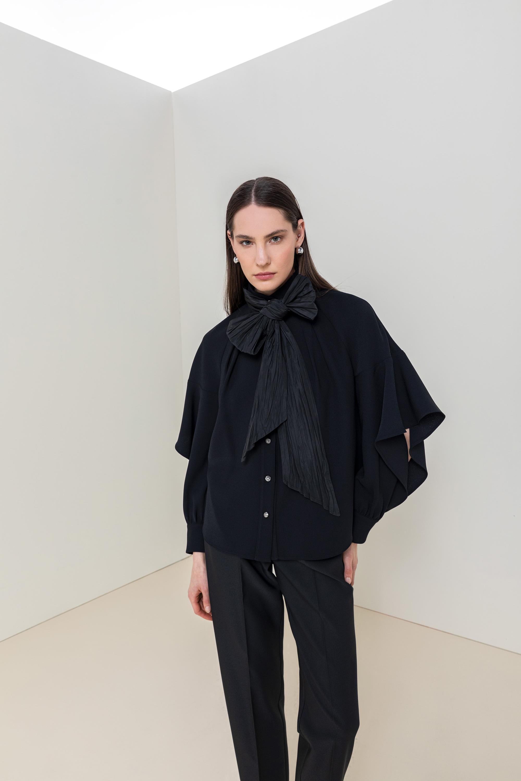 BOYUN BAĞLAMALI BLUZ 26W10847