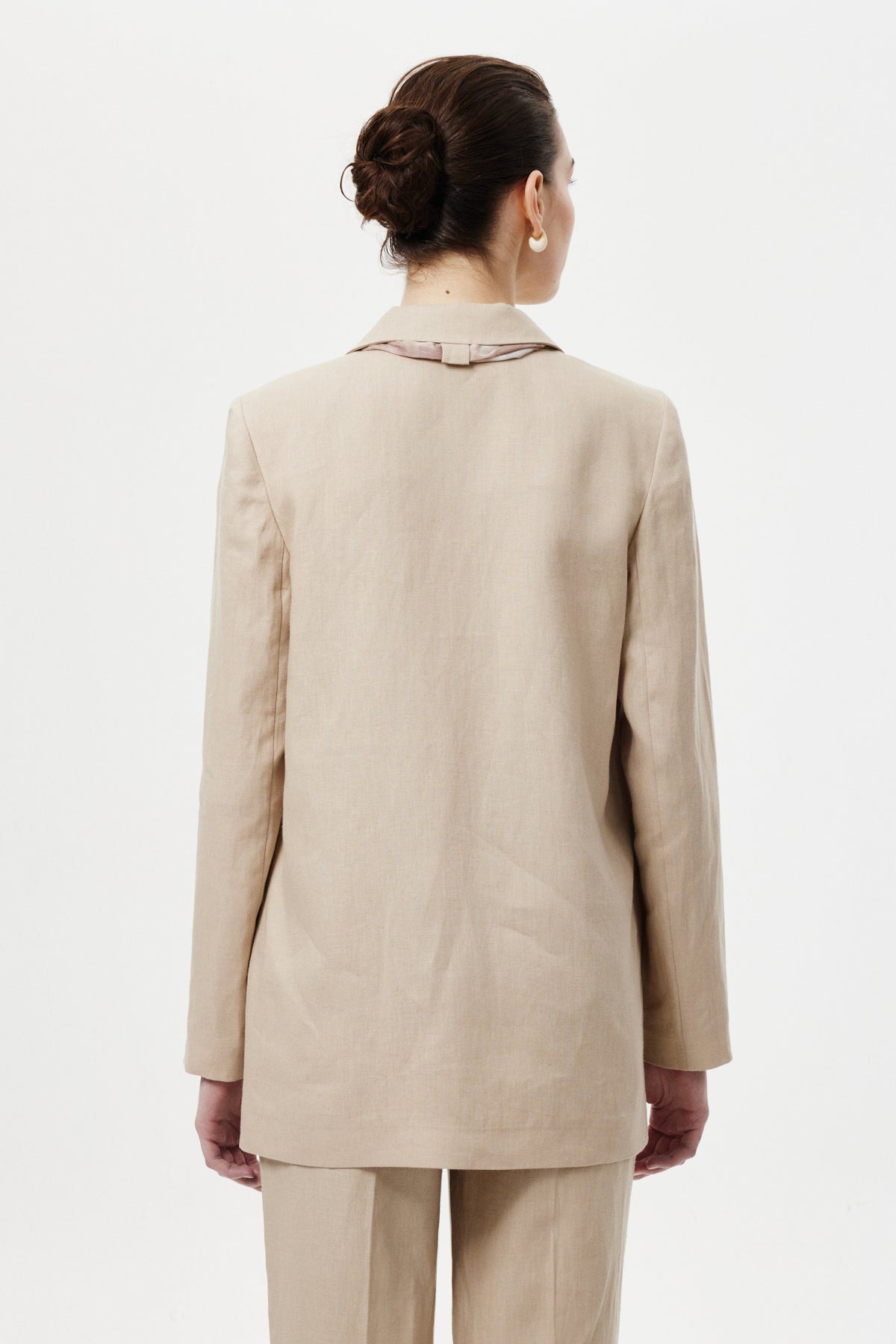 Fularlı Blazer Ceket