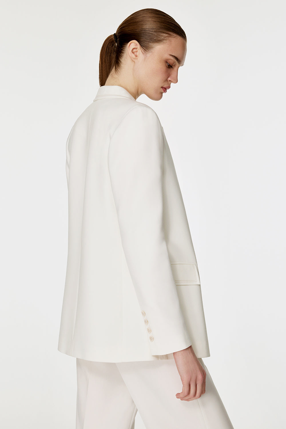 Dikiş Detaylı Kruvaze Ceket