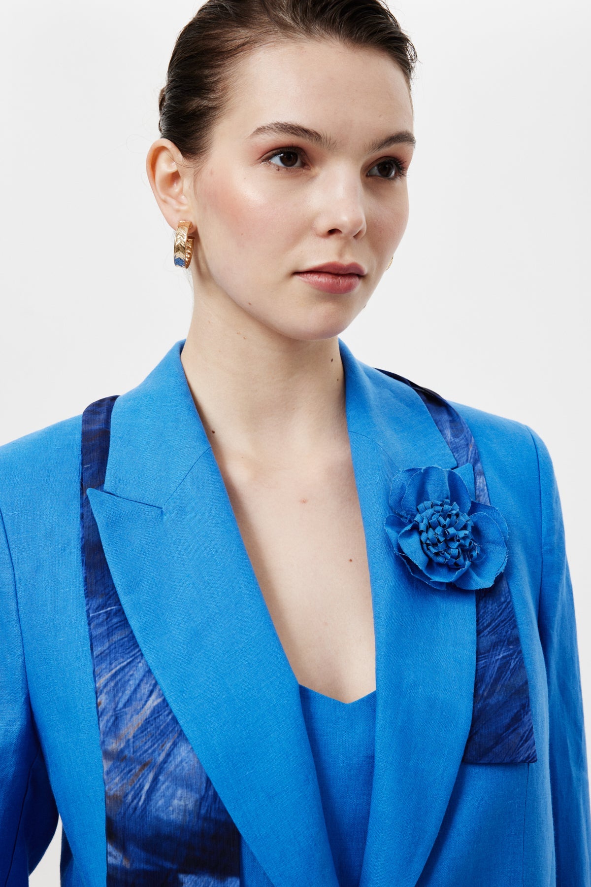 Fularlı Blazer Ceket