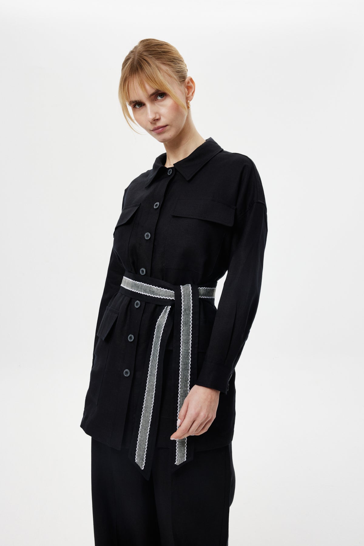 Kuşaklı Casual Ceket