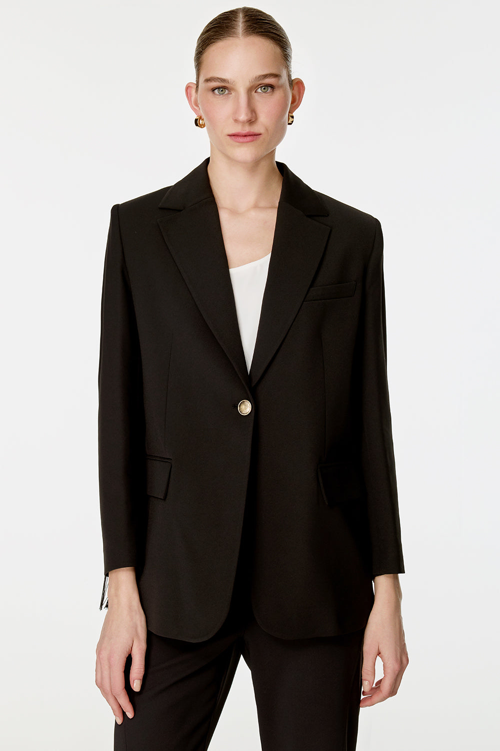 Sırtı Püsküllü Ceket (Çıkarılabilir) SİYAH