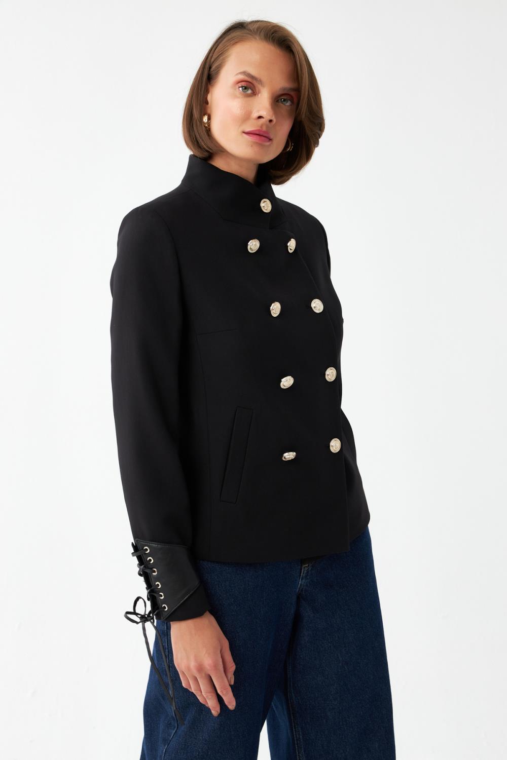 Çift Sıra Düğmeli Ceket