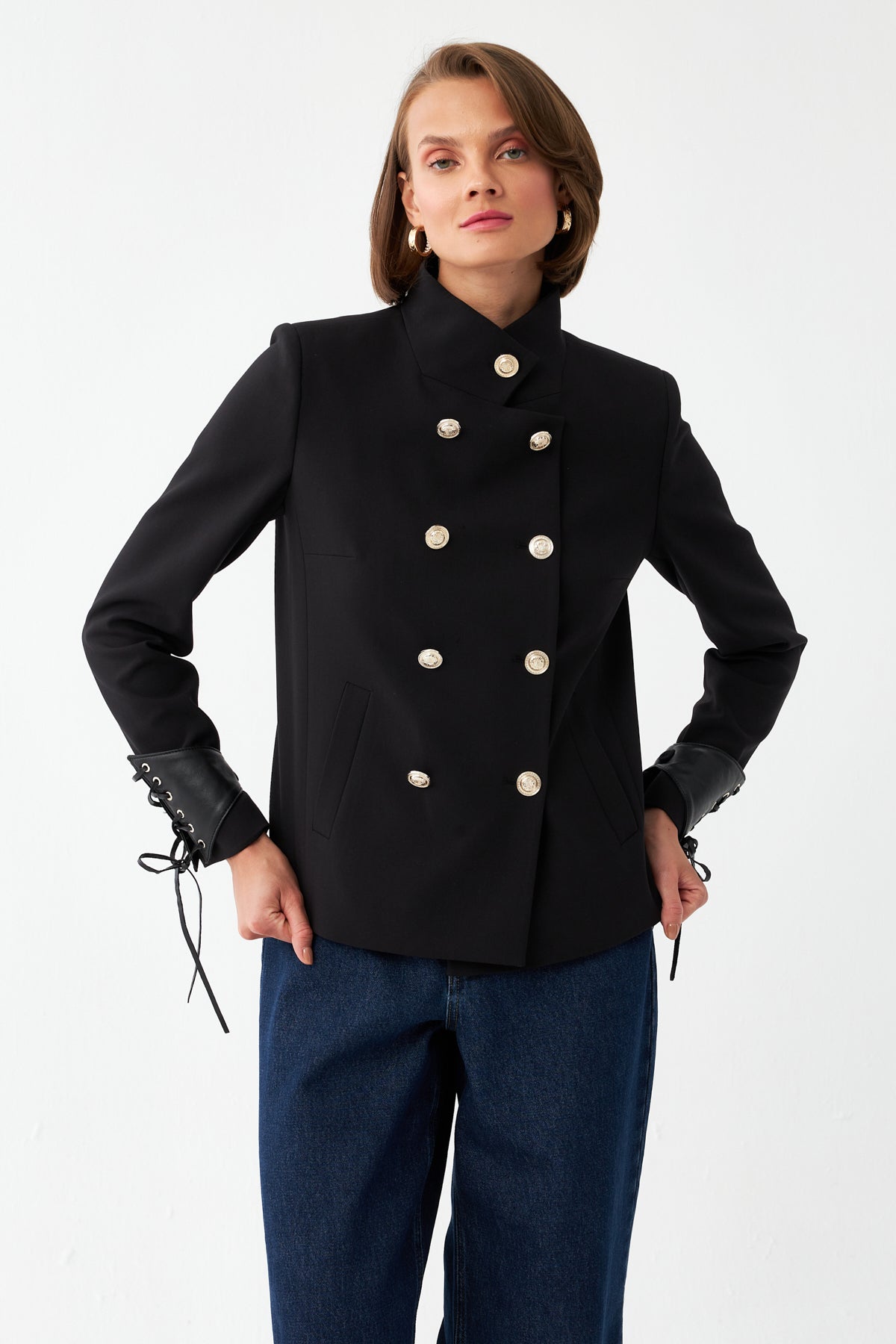 Çift Sıra Düğmeli Ceket
