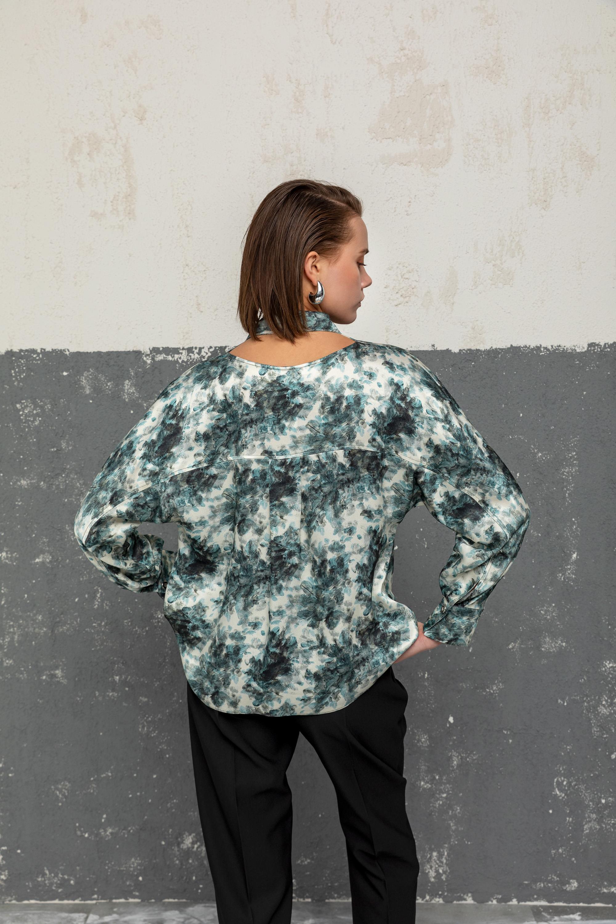 DESENLİ BLUZ 26W10851