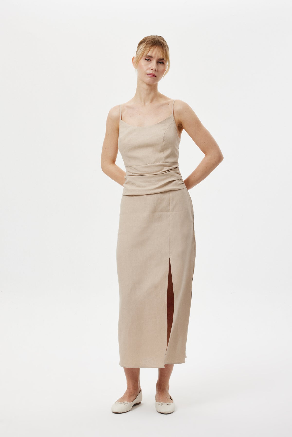 Drapeli Casual Elbise