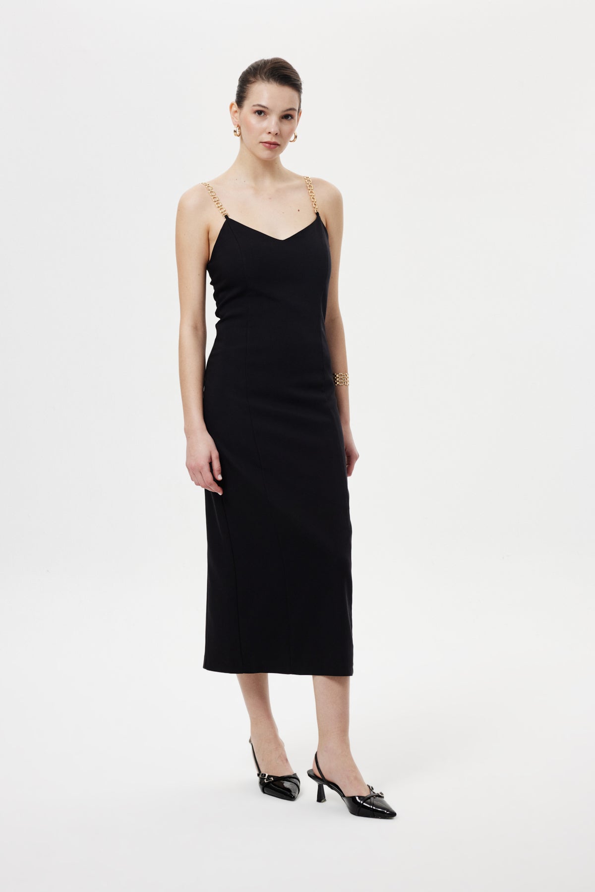 Cut-Out Kamisol Elbise