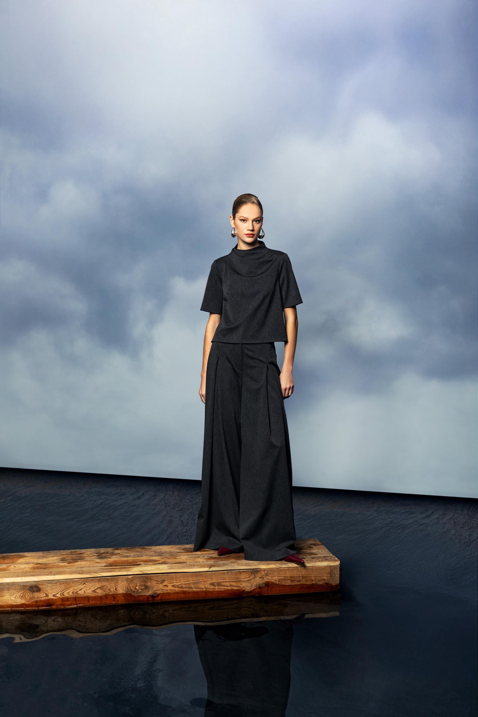 GENİŞ PAÇA UZUN PANTOLON 26W20819