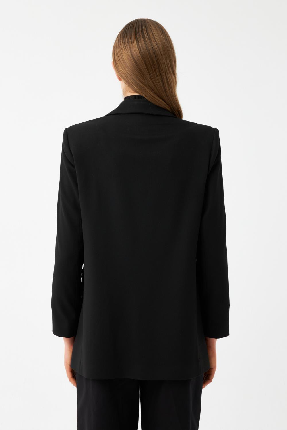 Aksesuarlı Oversize Blazer Ceket