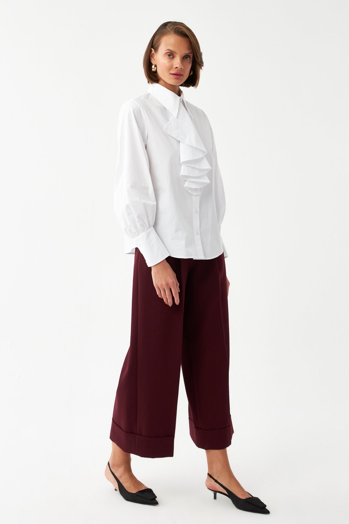 Fırfır Detaylı Gömlek