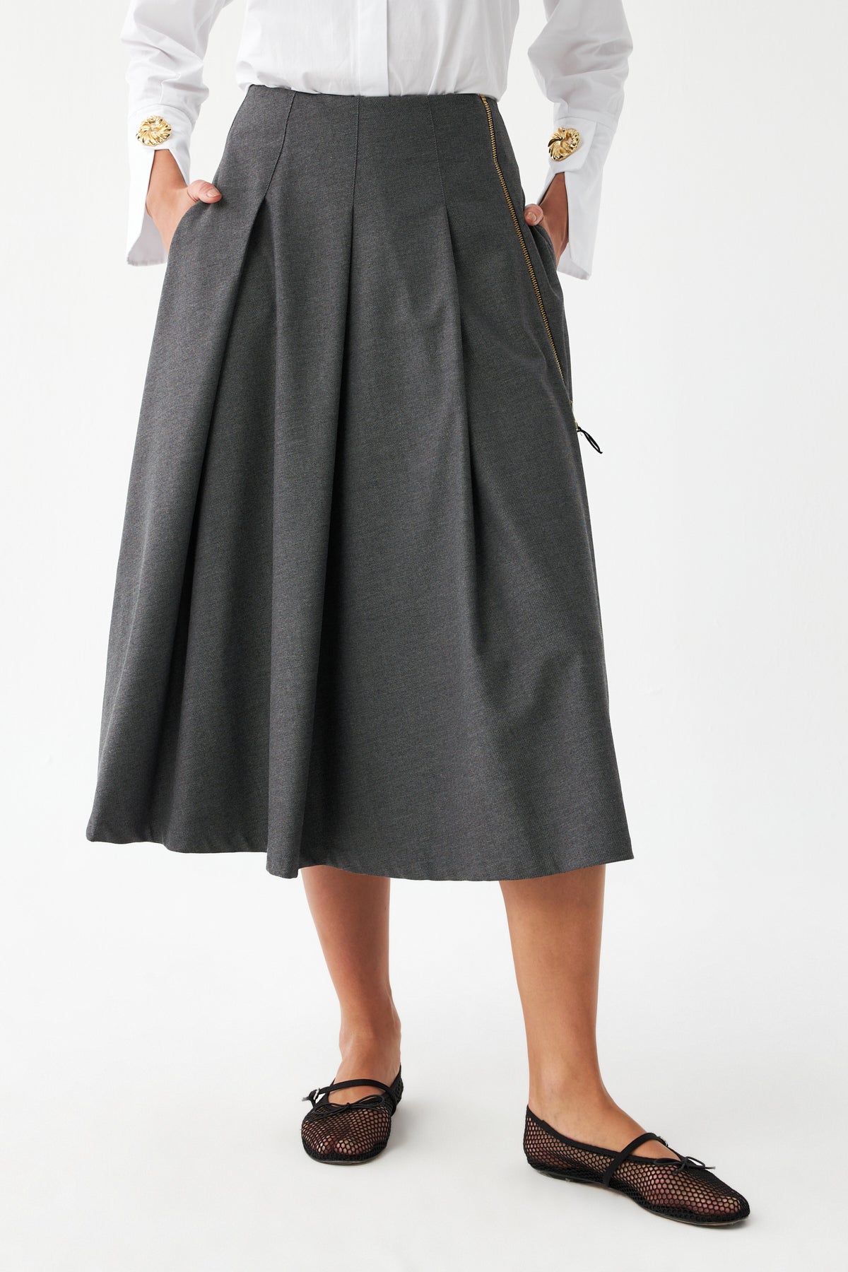 Normal Bel Geniş Kesim Etek