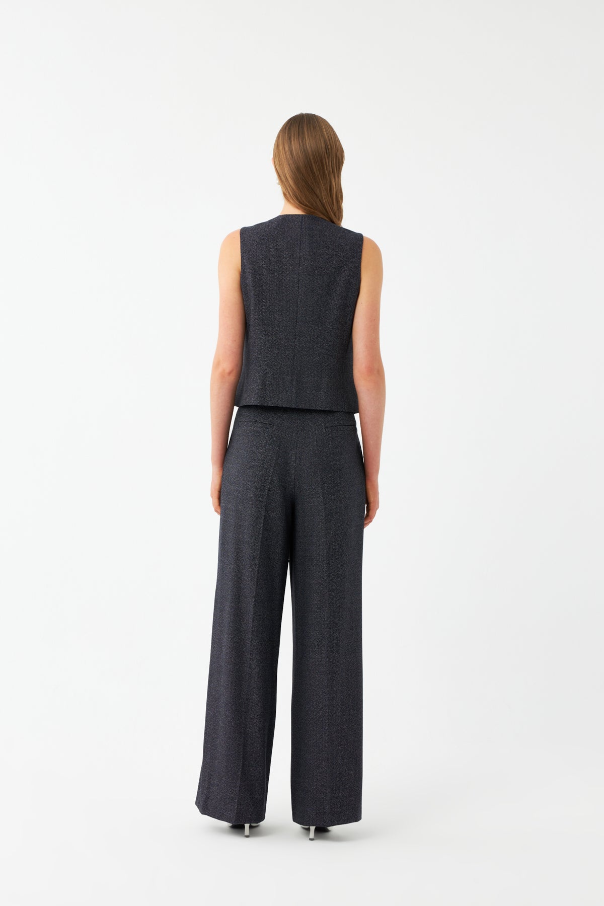 Yelek-Bol Paça Pantolon Takım