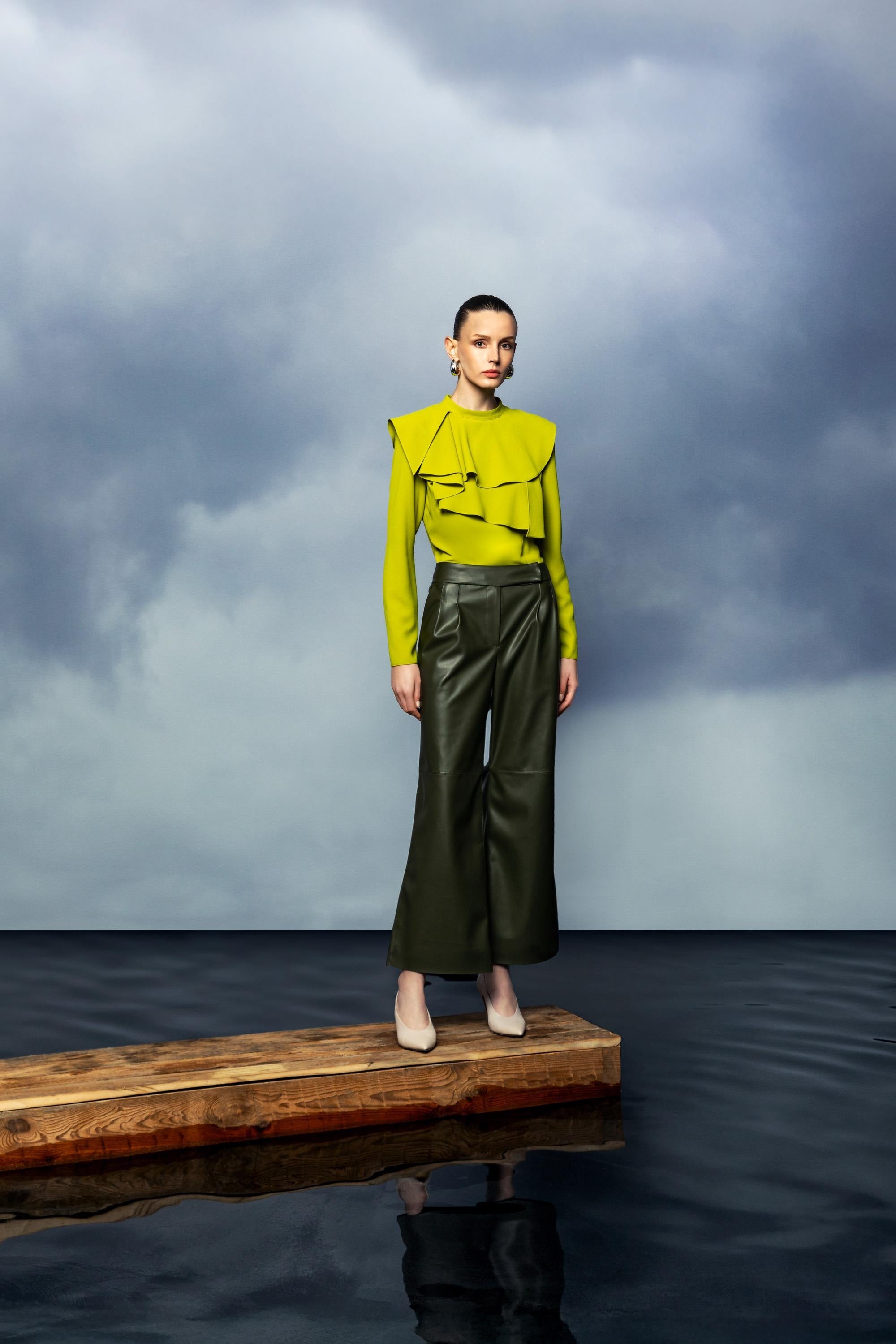 KISA PAÇA DERİ PANTOLON 26W20821