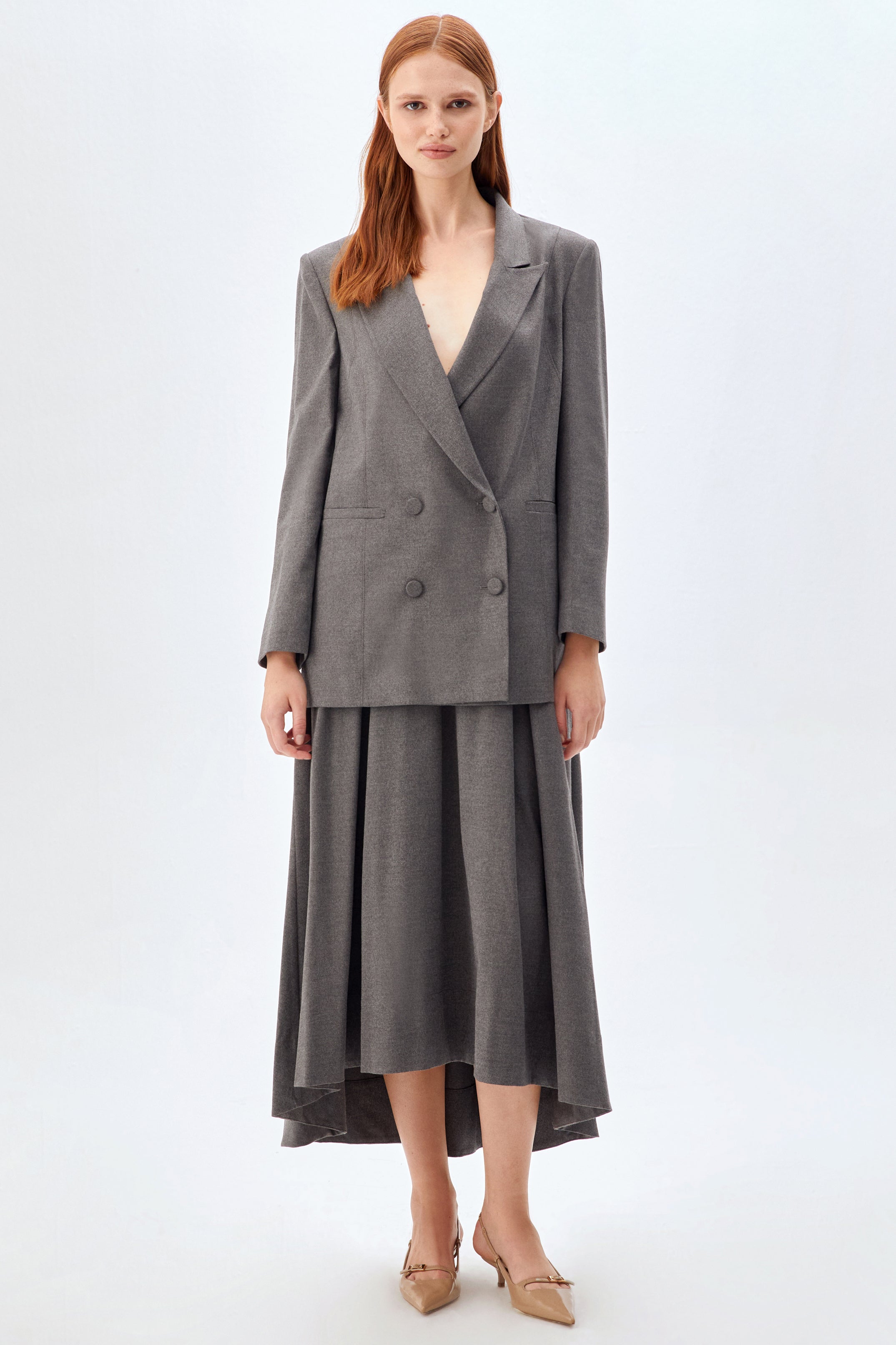 Kruvaze Ceket ANTRASİT