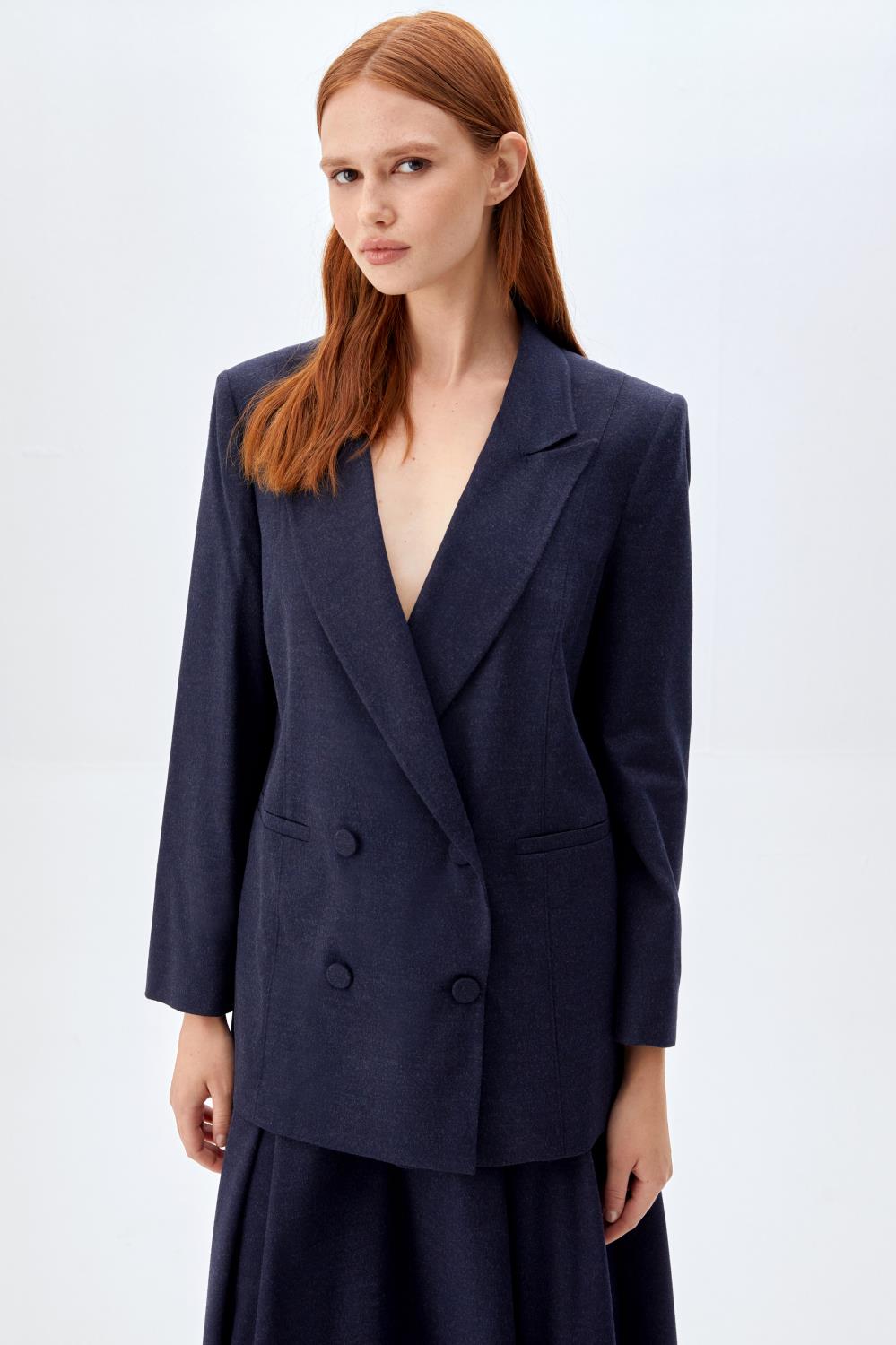 Kruvaze Ceket LACİVERT