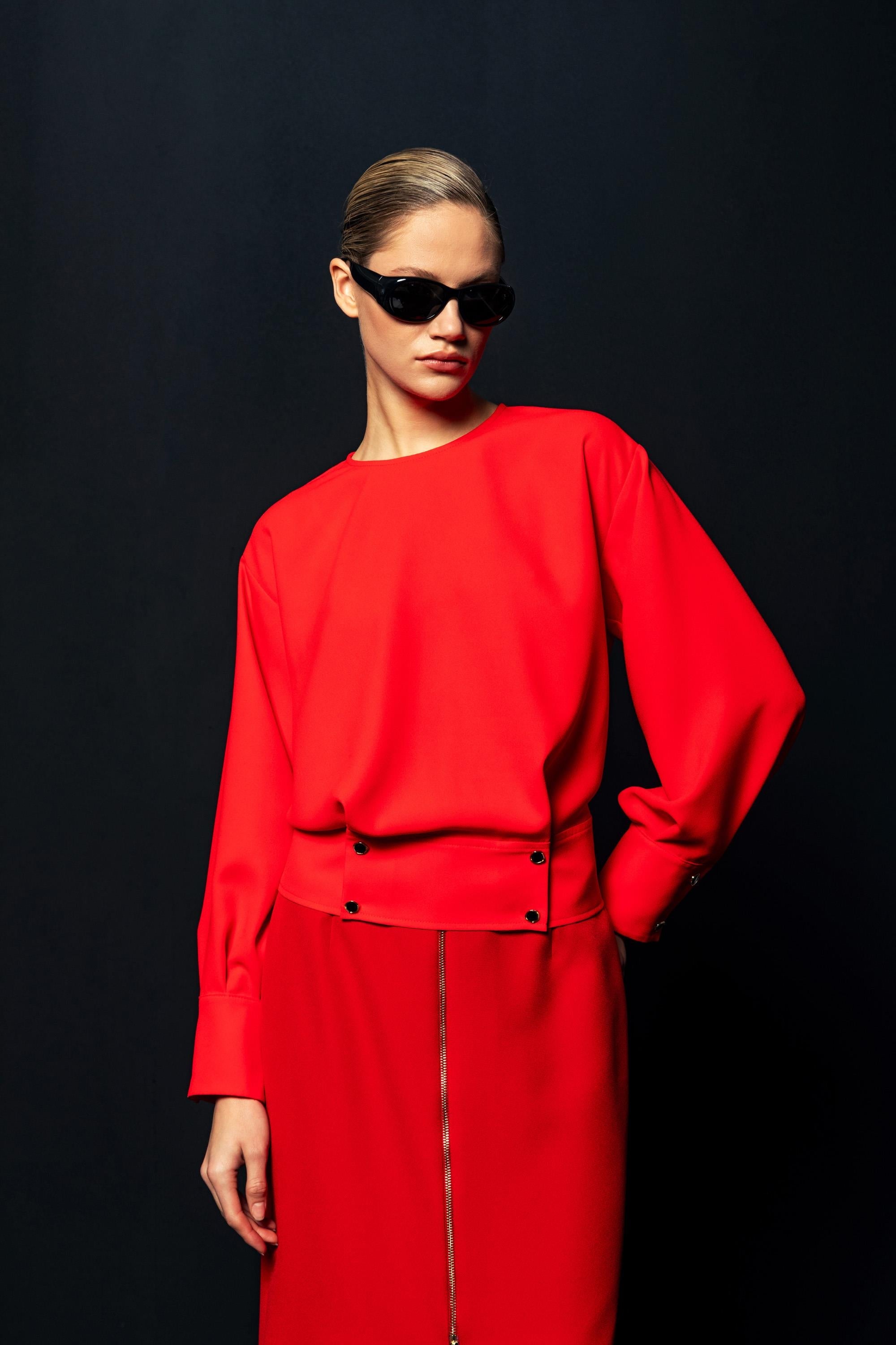 METAL DETAY BLUZ 26W10839