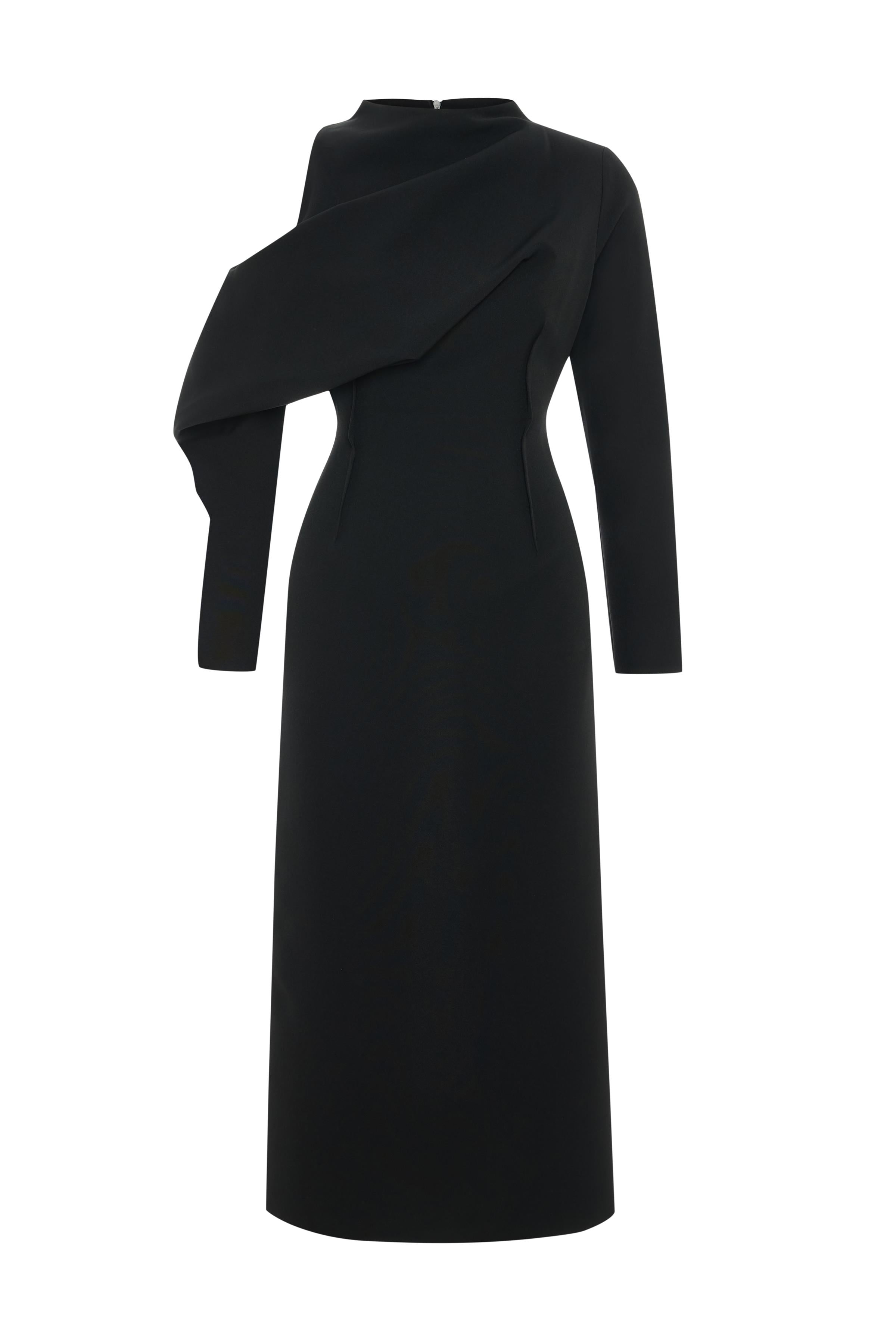 OMUZ DETAYLI DÜZ ELBİSE 26W40882