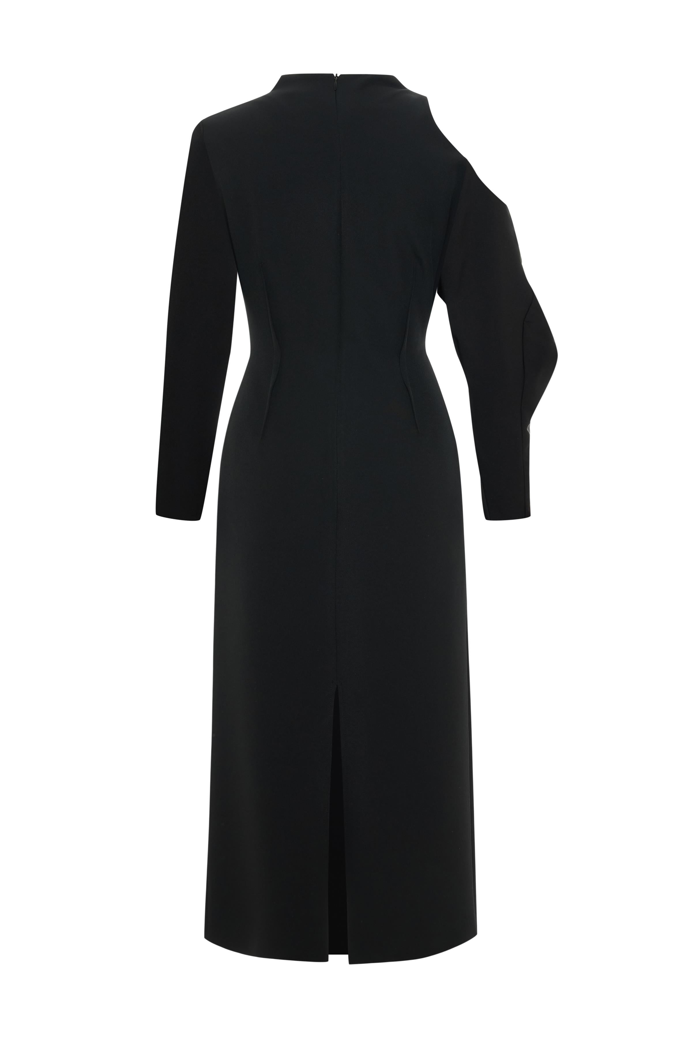 OMUZ DETAYLI DÜZ ELBİSE 26W40882