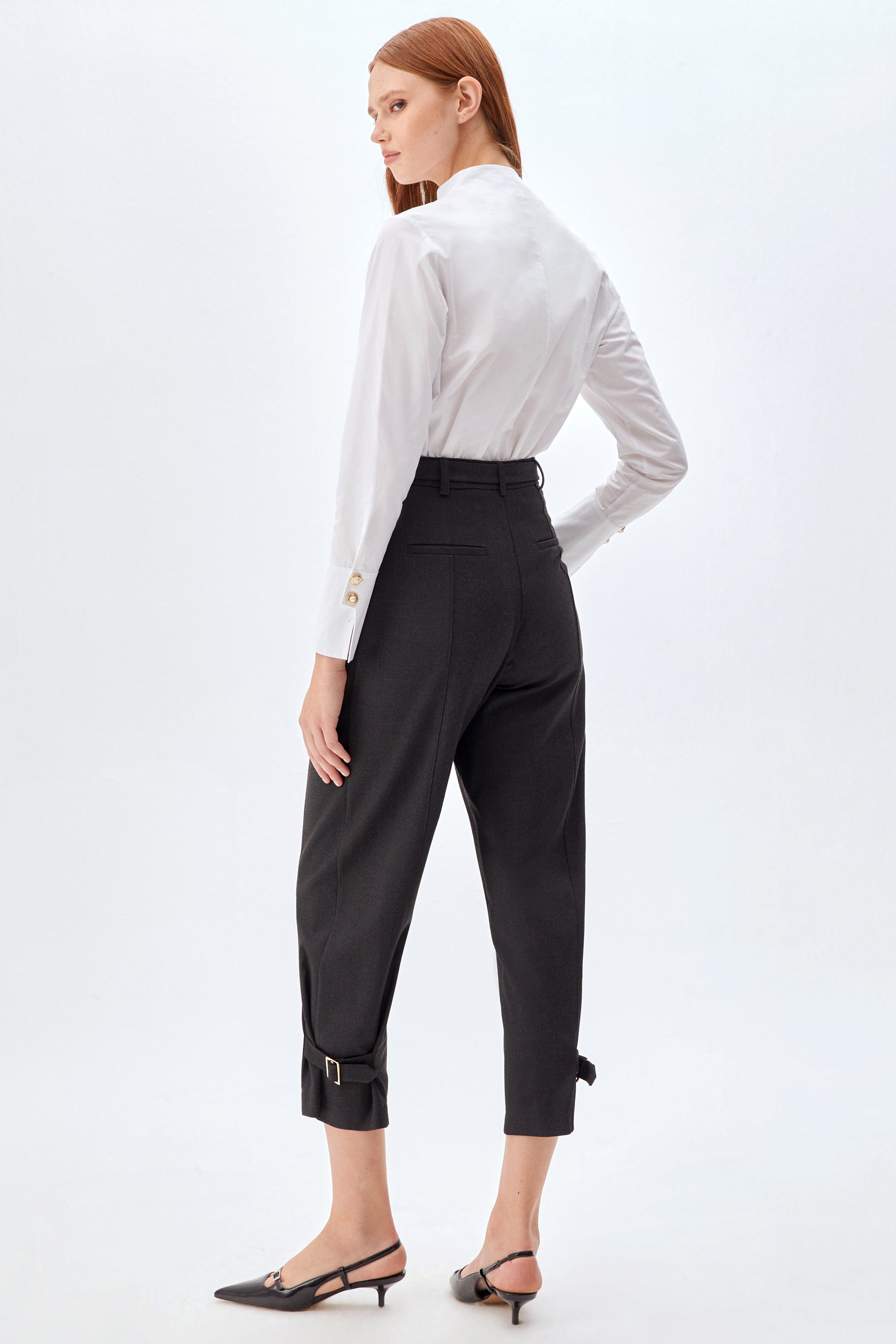 Paça Detaylı Bol Kesim Pantolon