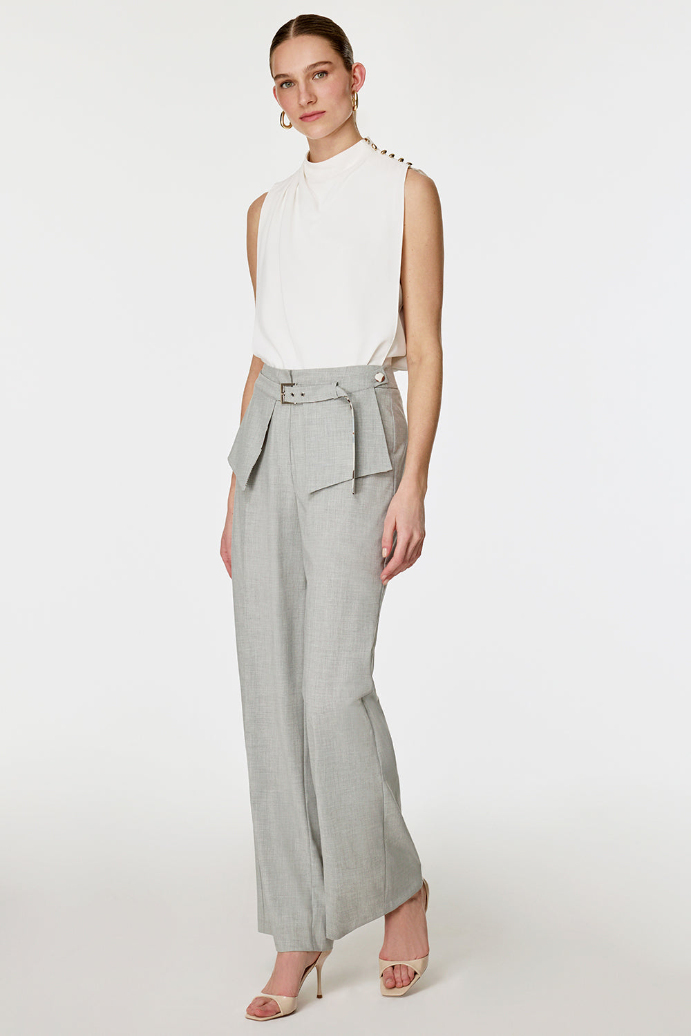 Çıkarılabilir Kuşaklı Pantolon GRİ