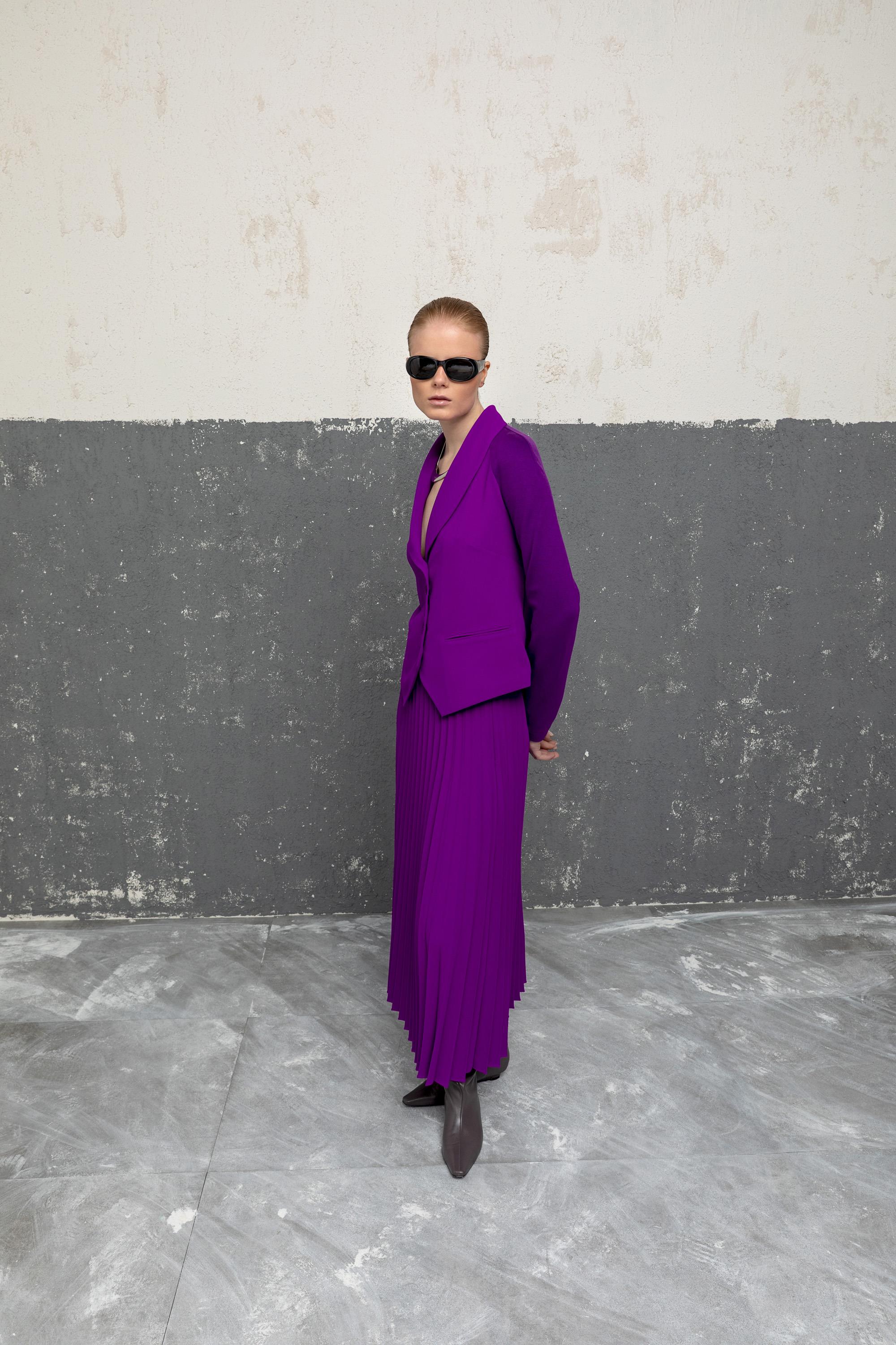 PİLELİ UZUN ETEK 26W30807