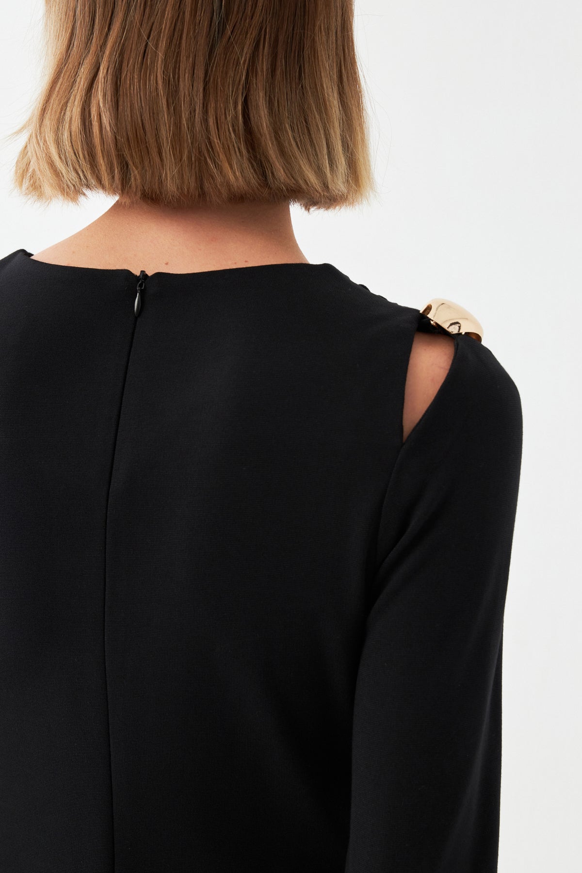 Straight-Fit Elbise SİYAH