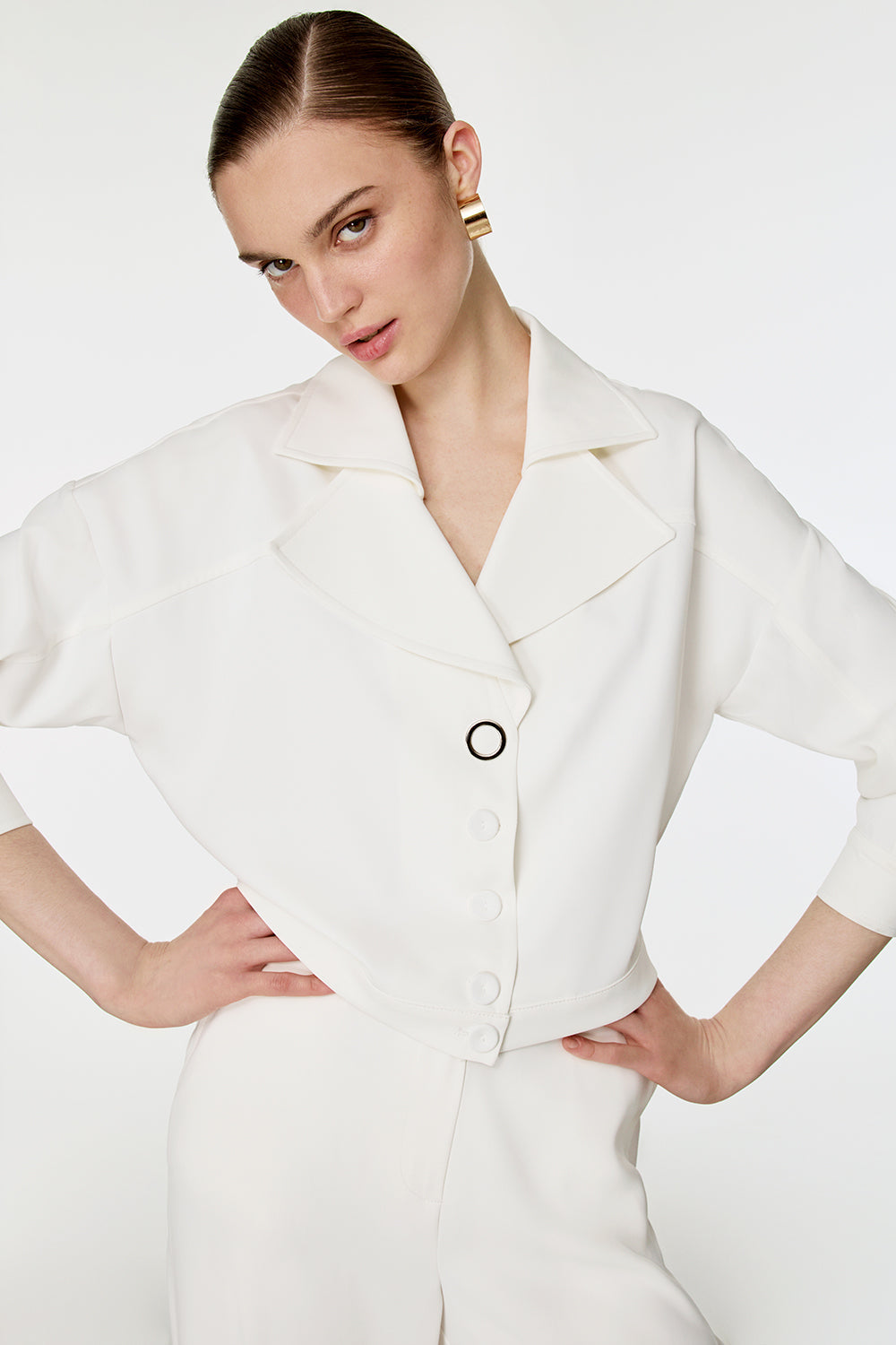 Çıtçıtlı Paça Detaylı Spor Takım