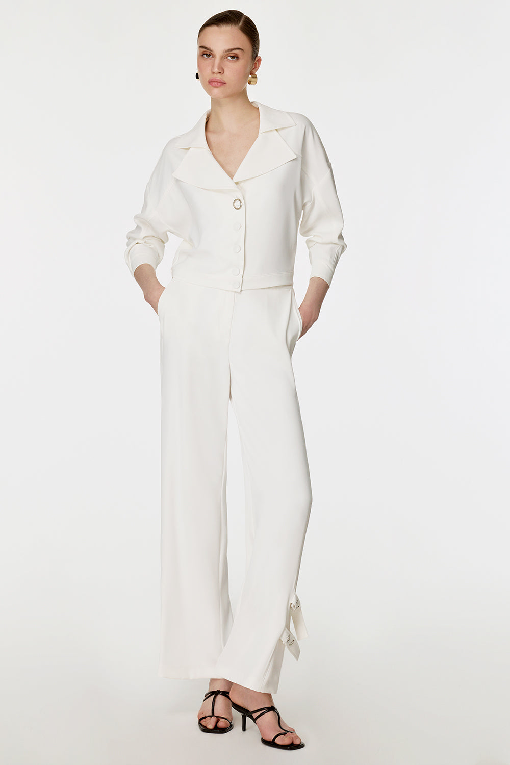 Çıtçıtlı Paça Detaylı Spor Takım