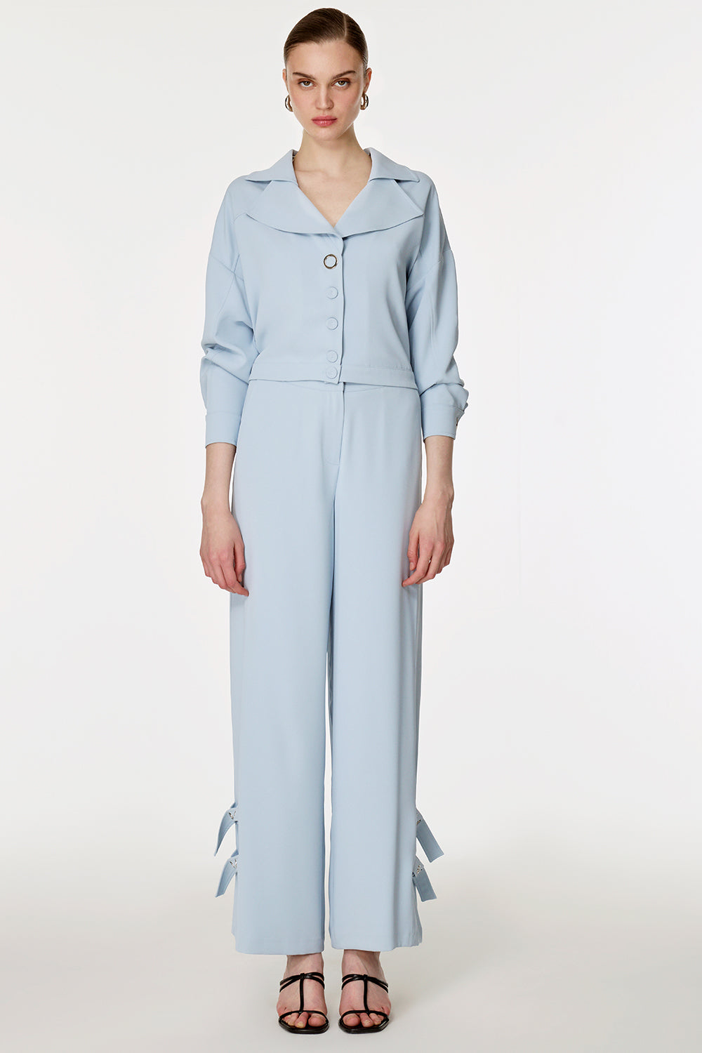 Çıtçıtlı Paça Detaylı Spor Takım