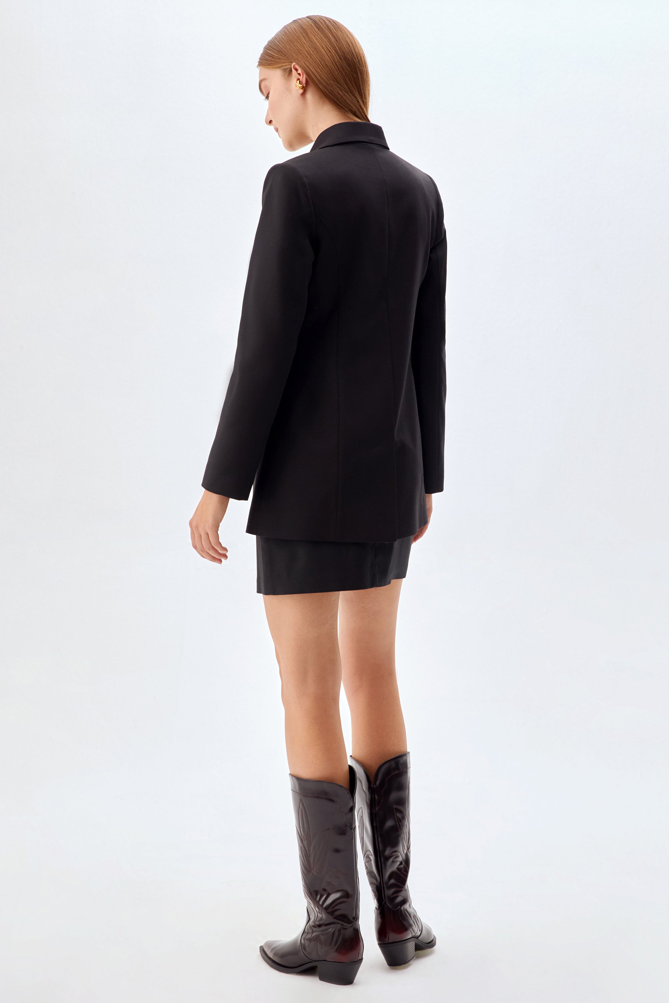 Tek Düğmeli Fit Kalıp Ceket SİYAH