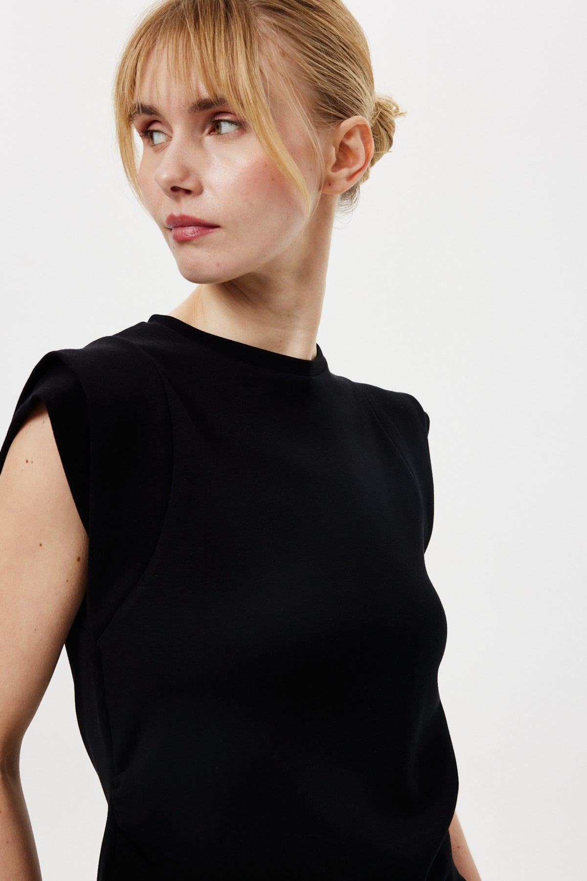 Volanlı Basic Bluz SİYAH