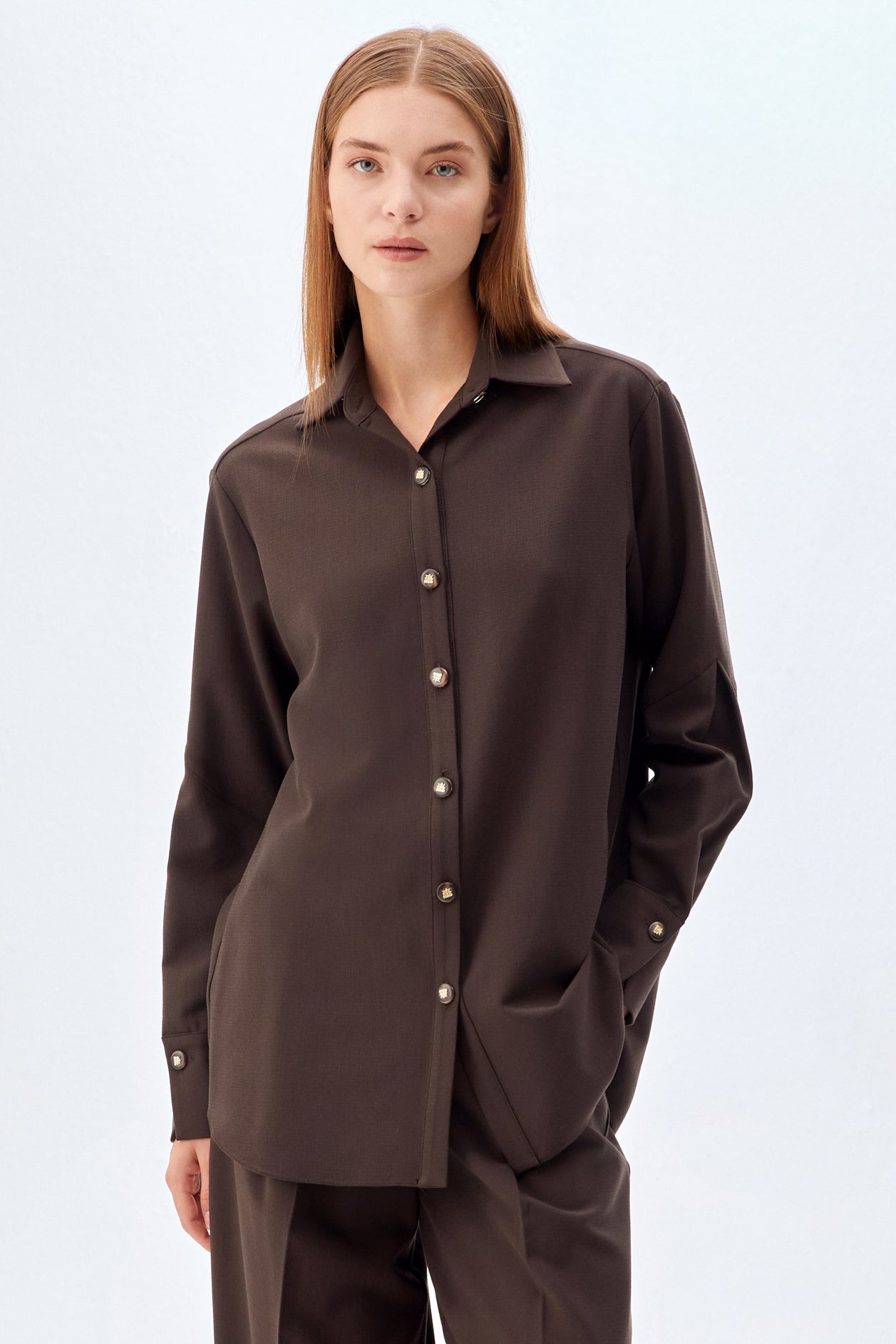 Palazzo Gömlekli Takım KAHVERENGİ