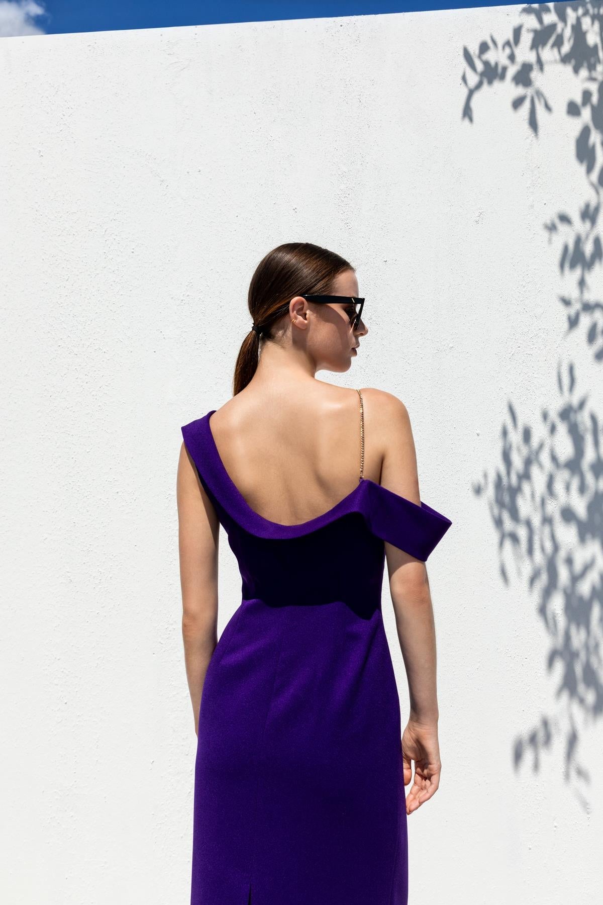 ZİNCİR ASKILI ELBİSE 26W40821