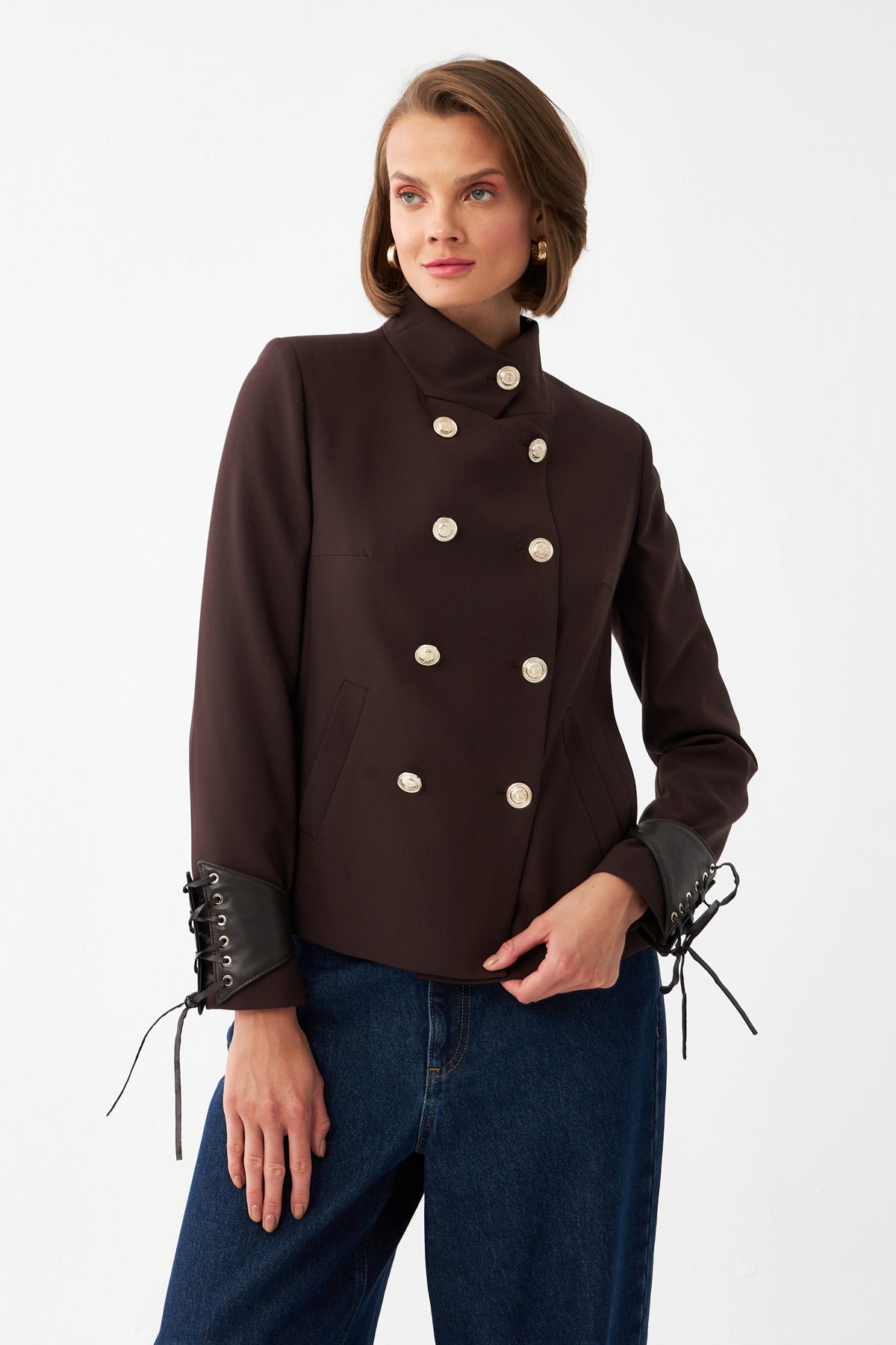 Çift Sıra Düğmeli Ceket