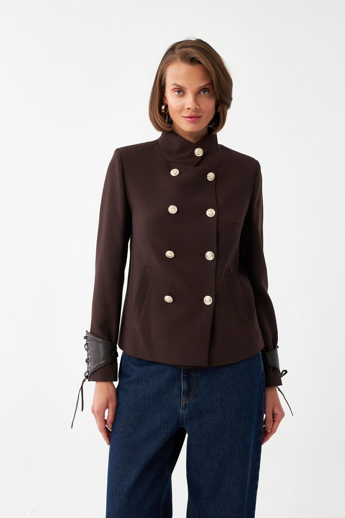 Çift Sıra Düğmeli Ceket
