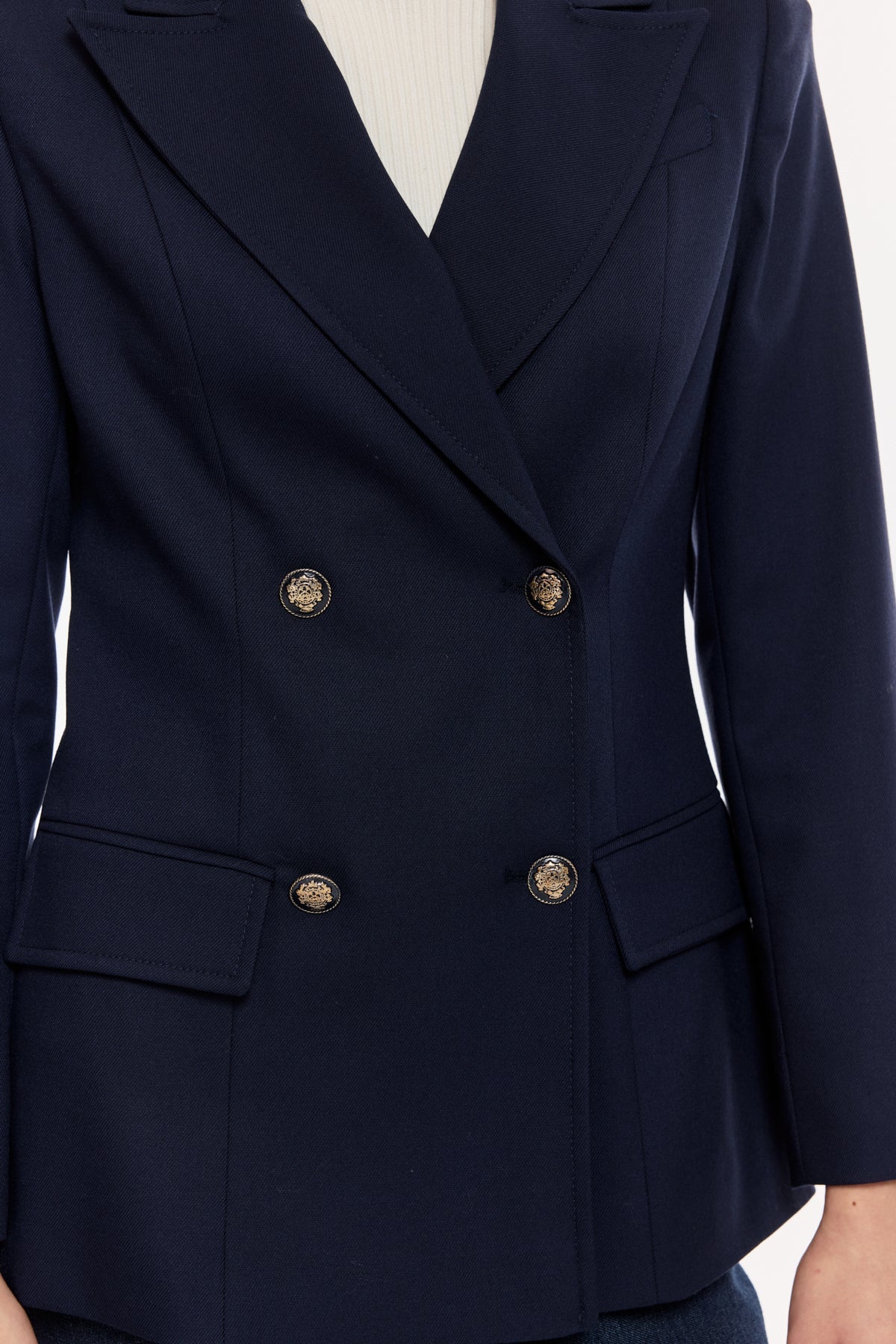 Çift Düğmeli Klasik Blazer Ceket