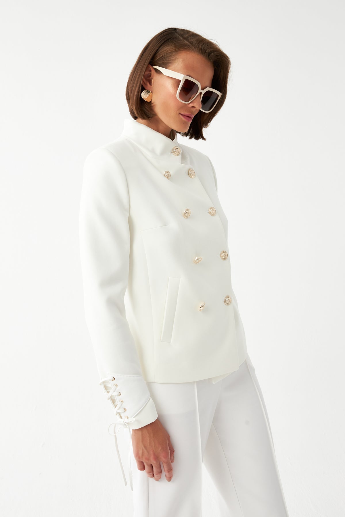 Çift Sıra Düğmeli Ceket