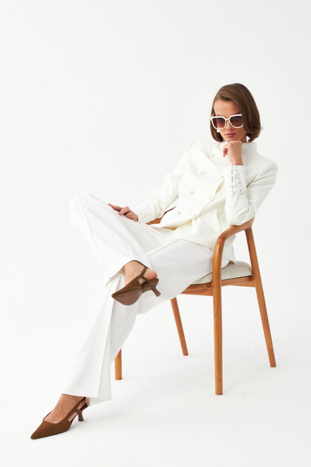 Çift Sıra Düğmeli Ceket